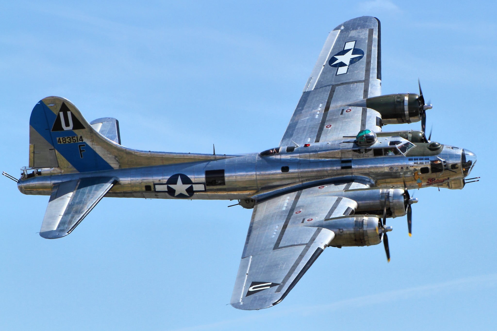 nature, military, military airplane, airplane, clear sky, sky, plane, day, vehicle, aerospace industry, Boeing B-17 Flying Fortress, outdoors, fighter plane, HD Wallpaper