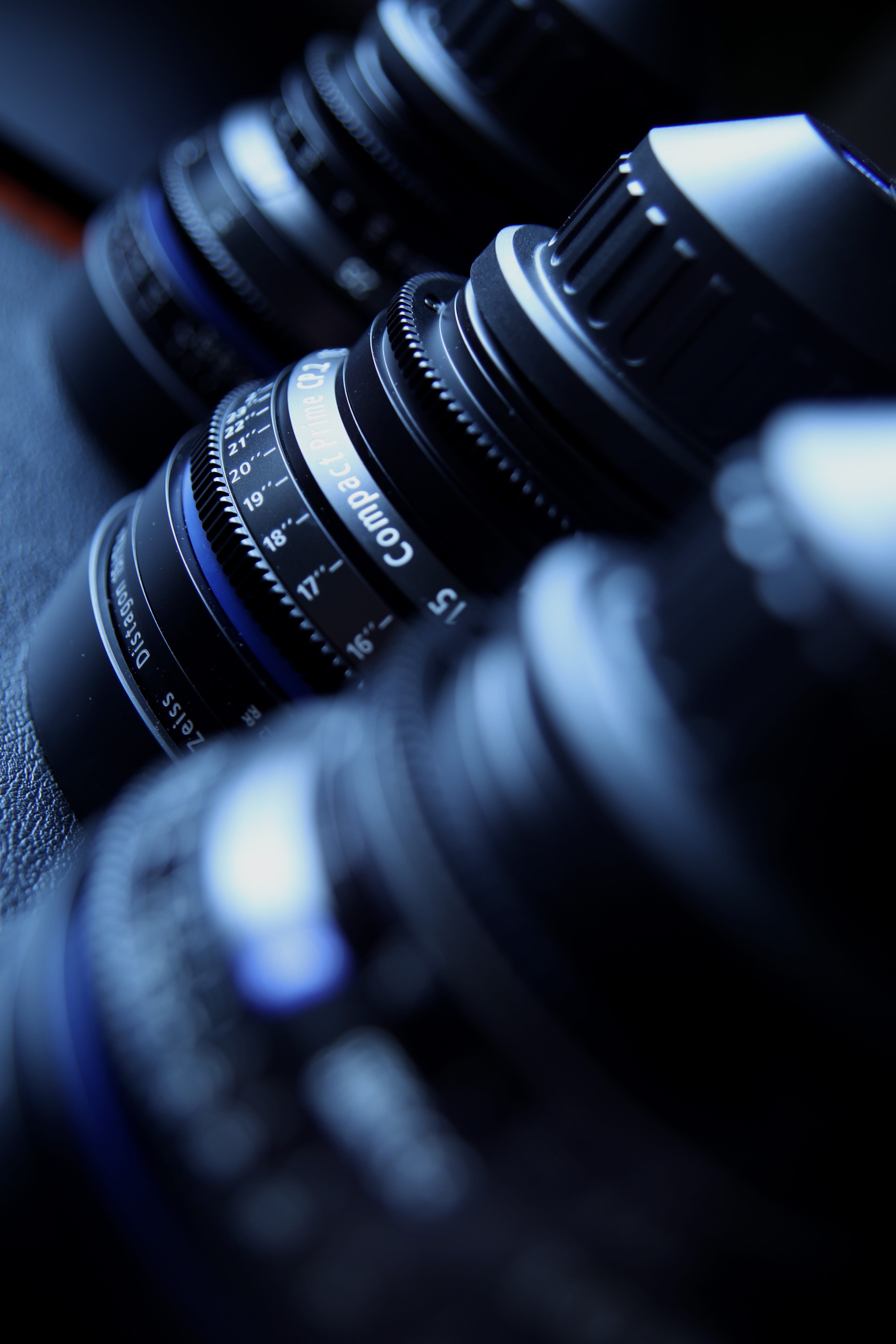 indoors, number, camera, cinema, team, silhouette, arts culture and entertainment, cinematography, lens, selective focus, western script, video tape, no people, Phone HD Wallpaper