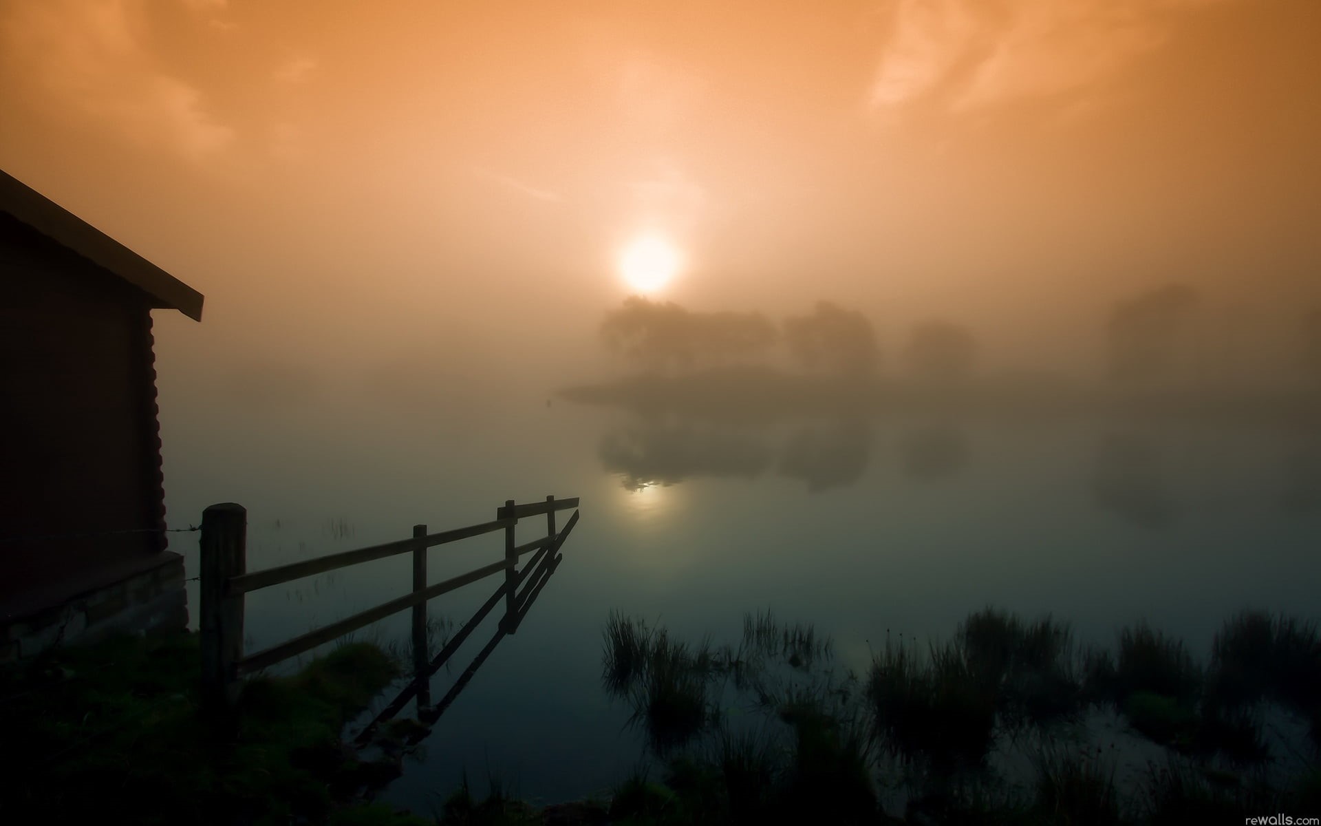scenics, beauty In Nature, mountain, mist, non-Urban Scene, idyllic, nature, morning, rural Scene, protection, tranquility, tranquil Scene, wood - Material, HD Wallpaper