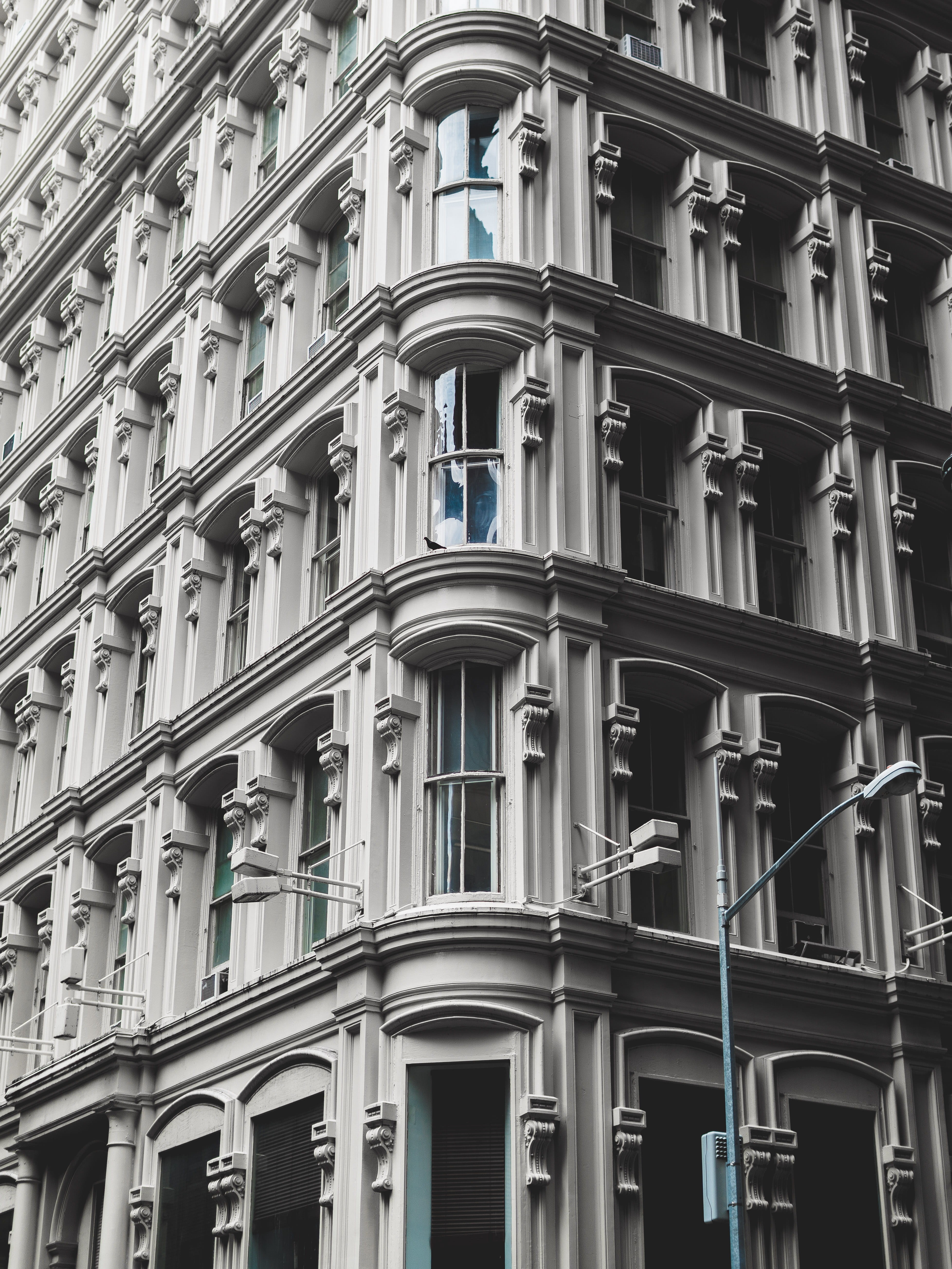 window, backgrounds, nyc, city, 5K, architecture, building, pattern, side by side, street, full frame, built structure, residential district, Phone HD Wallpaper