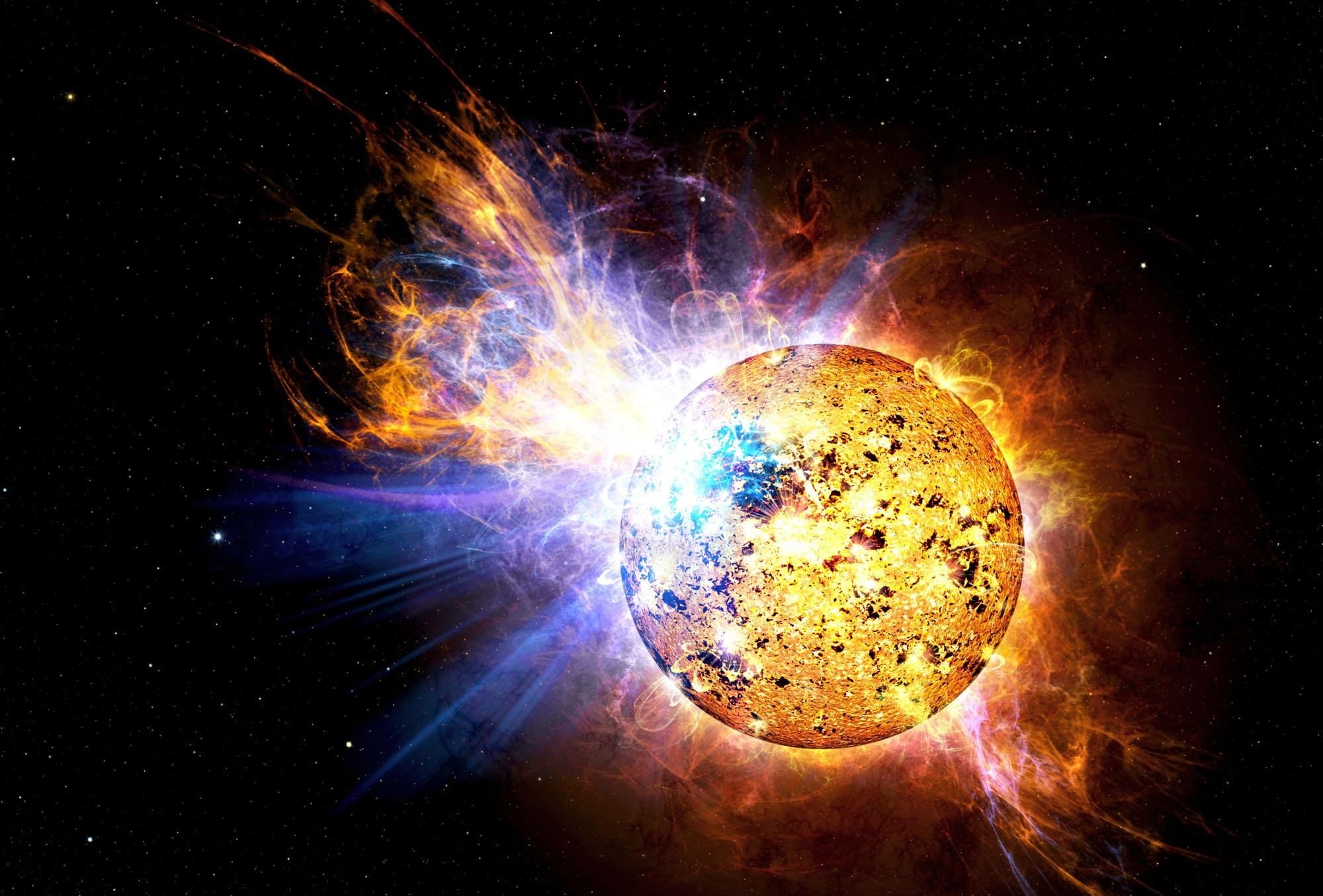 abstract, light - natural phenomenon, nature, solar flare, black background, space, ev lacertae, multi colored, night, lighting equipment, meteor, planet - Space, HD Wallpaper