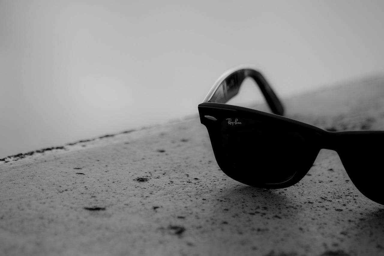 glasses, fashion, elegance, sunglasses, 720P, eyewear, day, focus on foreground, photo, personal accessory, still life, vision, selective focus, black and white, HD Wallpaper