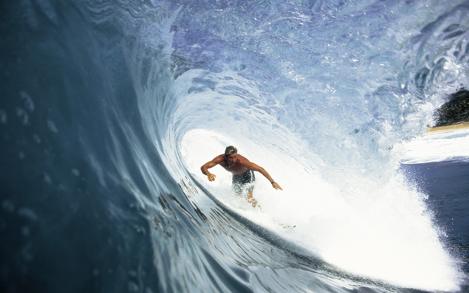turquoise, surfers, sports, men, 1080P, waves, sea, surfing, sport, HD Wallpaper
