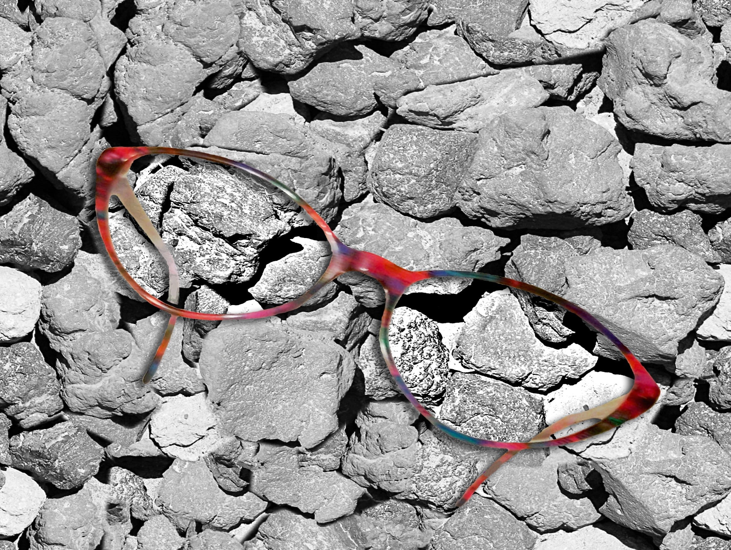 nature, reading glasses, see better, Sharp, reading aid, damaged, glass, textured, dioptrin, rock, eye glasses, gray, eye, vision correction, 1080P, stones, HD Wallpaper