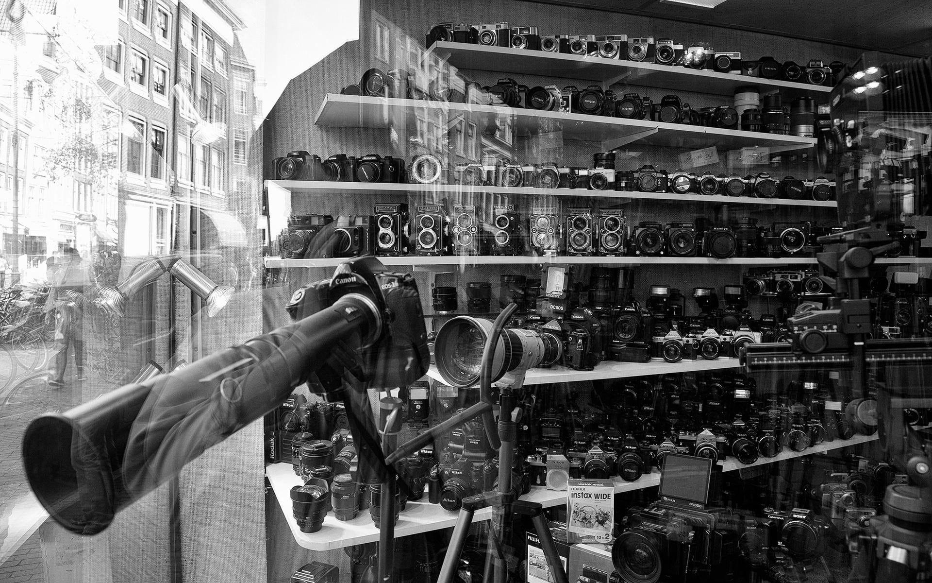 black, store, high, resolution, window, tech, 1080P, bw, white, room, shop, photography, lens, camera, HD Wallpaper