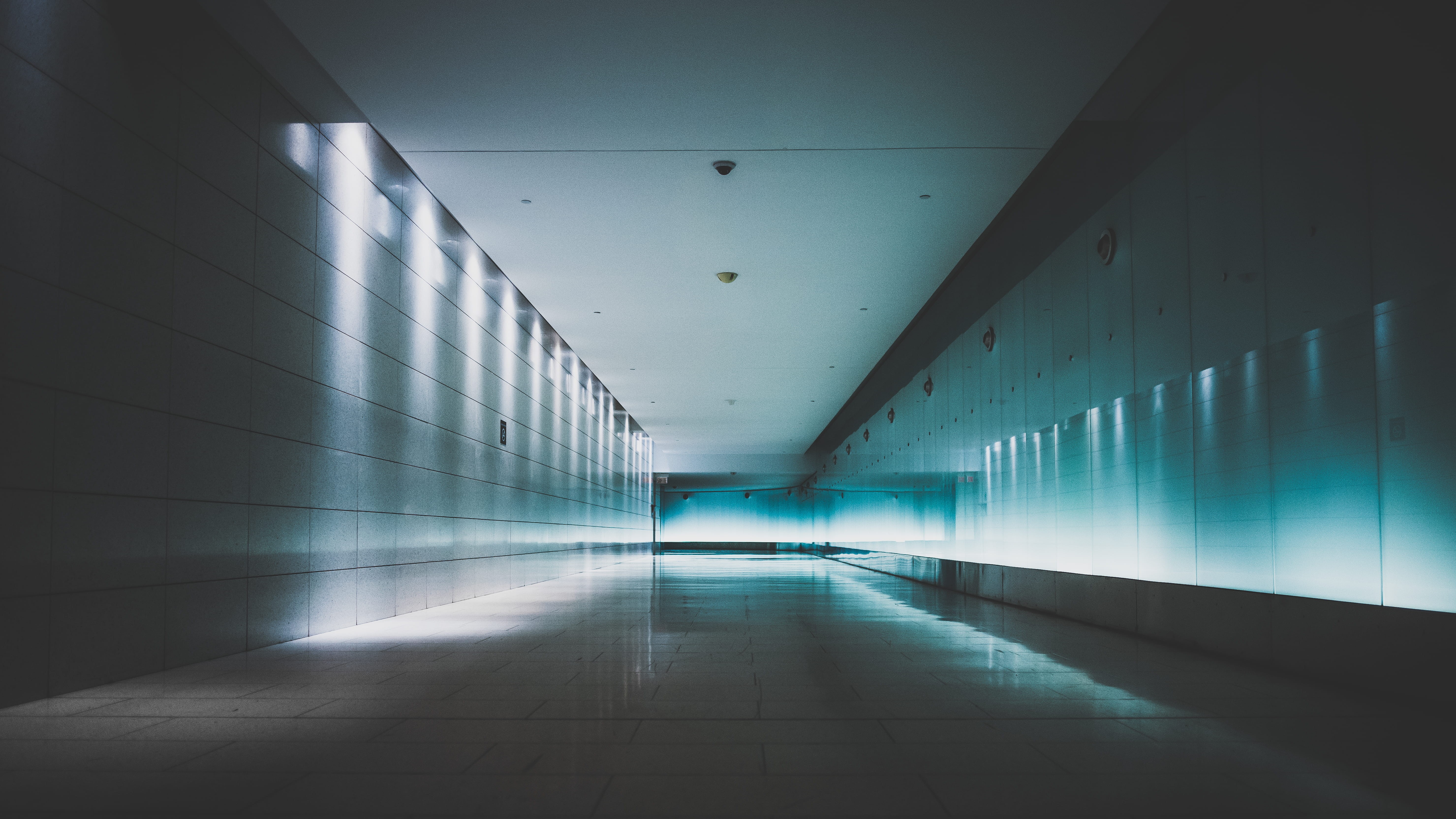 backgrounds, architecture, hallway, built structure, direction, tiled floor, floor, tunnel, Space, tile, long, indoors, arcade, absence, 5K, diminishing perspective, HD Wallpaper