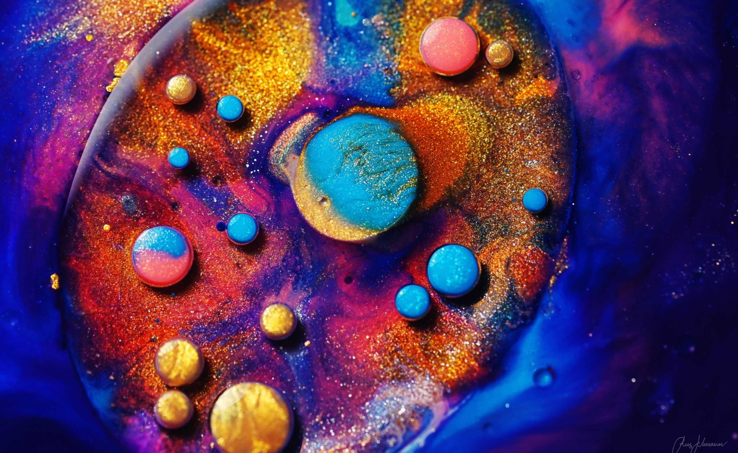 multi colored, science, ChemicalReaction, BubbleBursting, 2K, no people, water, Photography, Drops, animal, indoors, pattern, creativity, Aero, Bubbles, HD Wallpaper