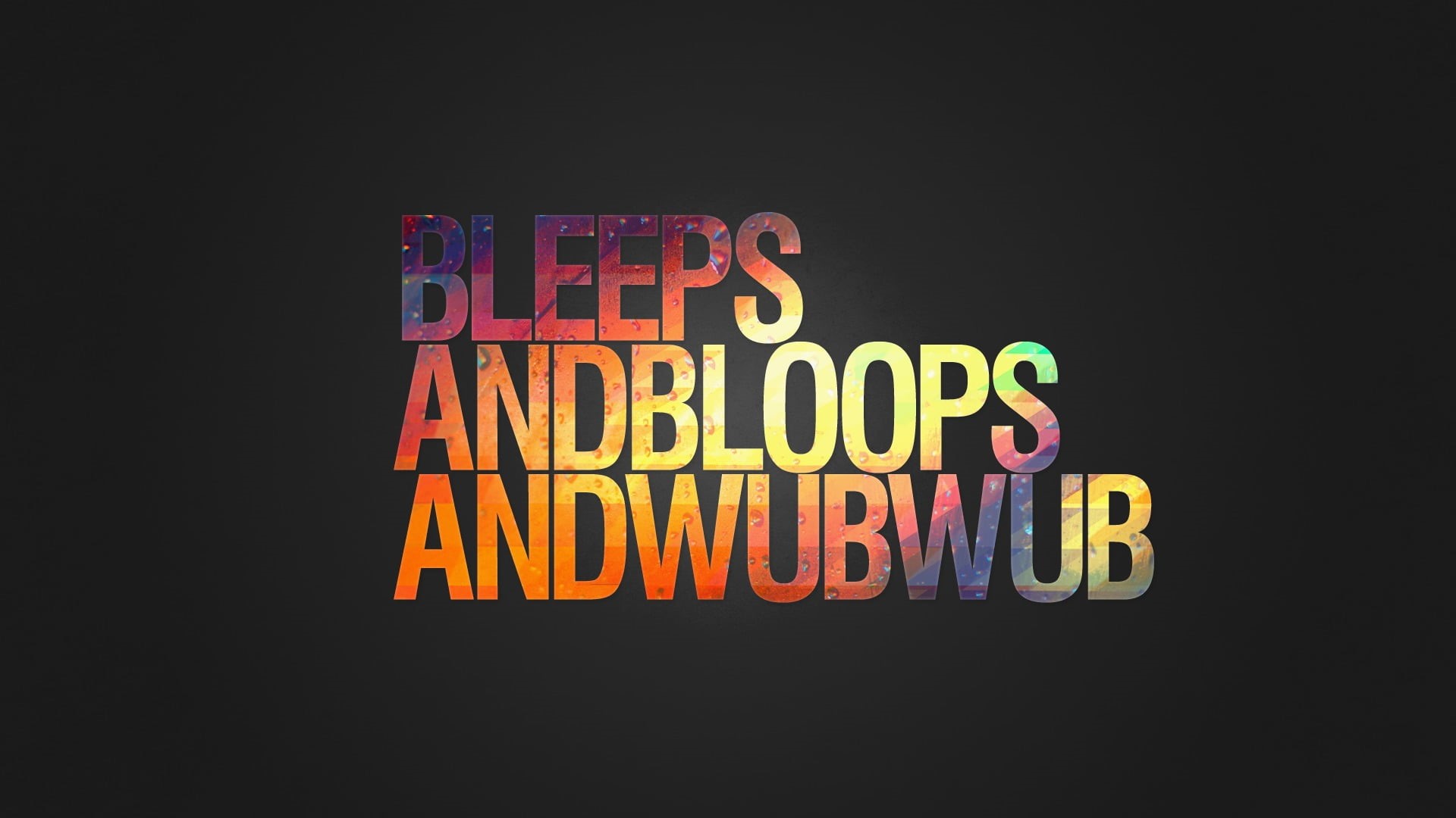 close-up, bleeps, overlay, EDM, western script, black background, yellow, alphabet, message, dubstep, studio shot, black, night, illuminated, multi colored, HD Wallpaper