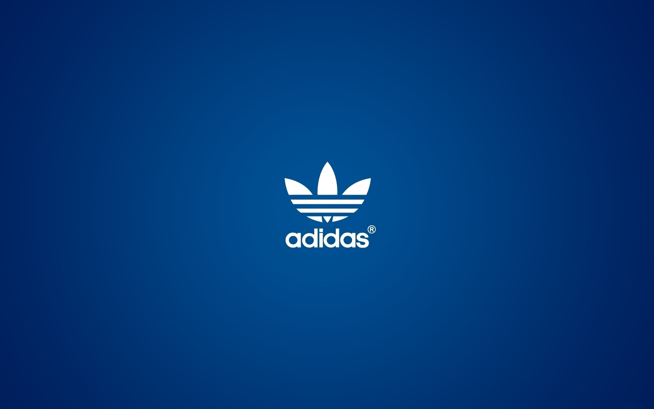 brand, adidas, blue, background, 2K, logo, shoes, HD Wallpaper