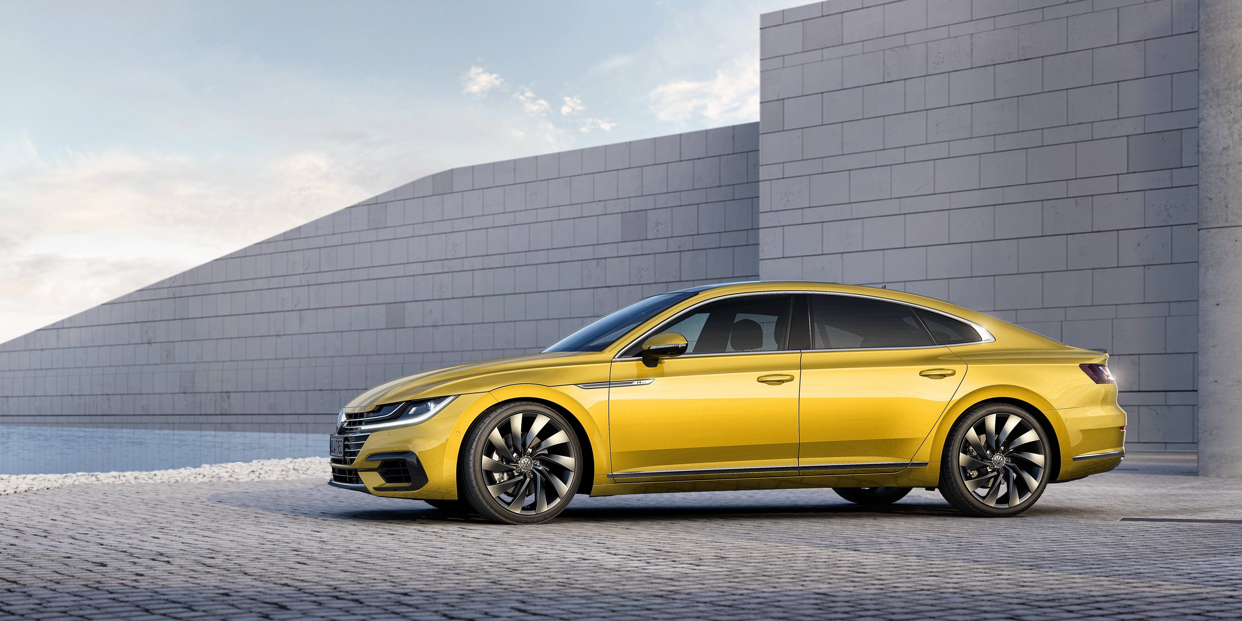 Arteon, Yellow, 4K, VolksWagen, R line, HD Wallpaper