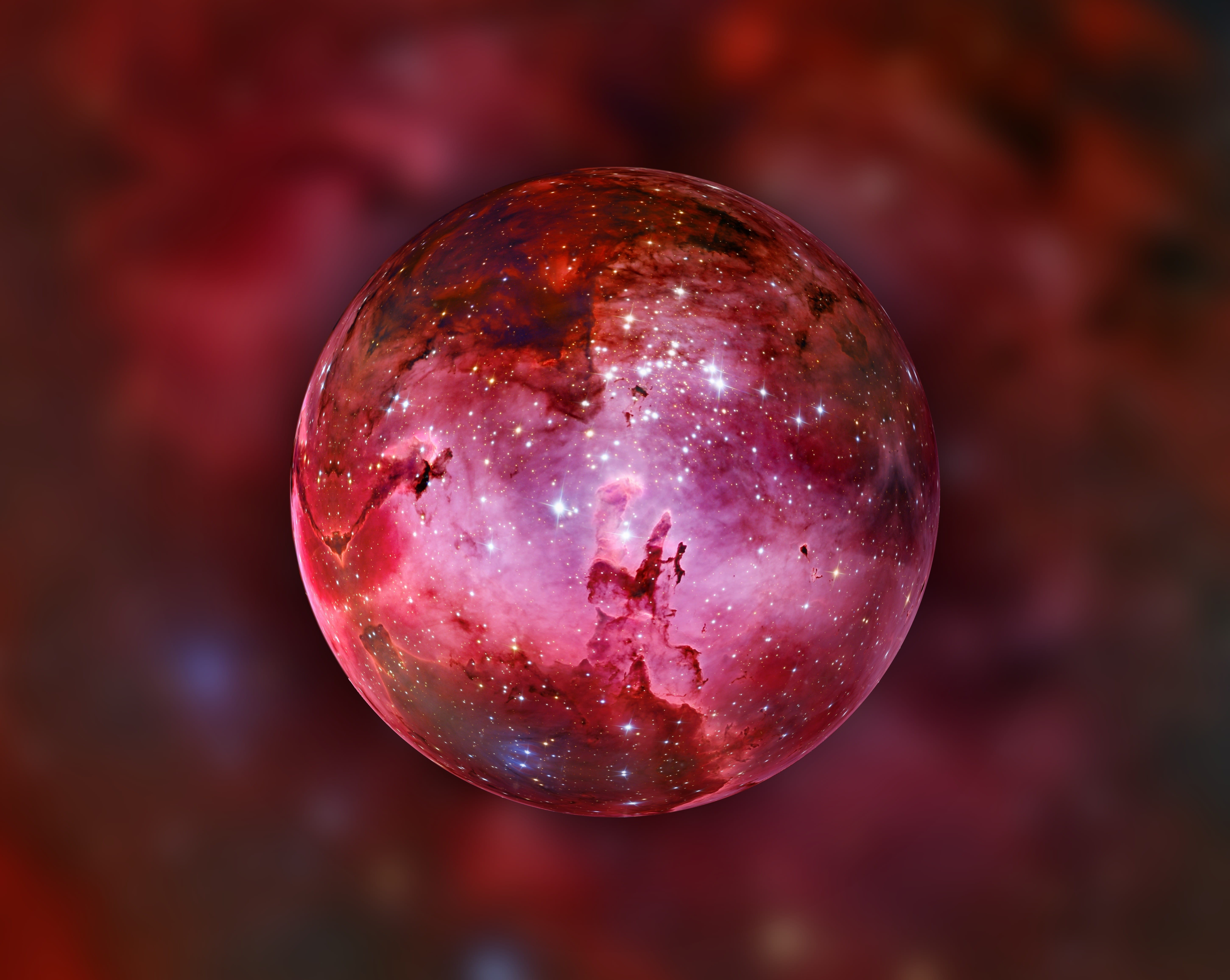 pillars of creation, star - space, geometric shape, god, focus on foreground, space, close-up, healthy eating, atmosphere, creation, 5K, ball, outdoors, HD Wallpaper