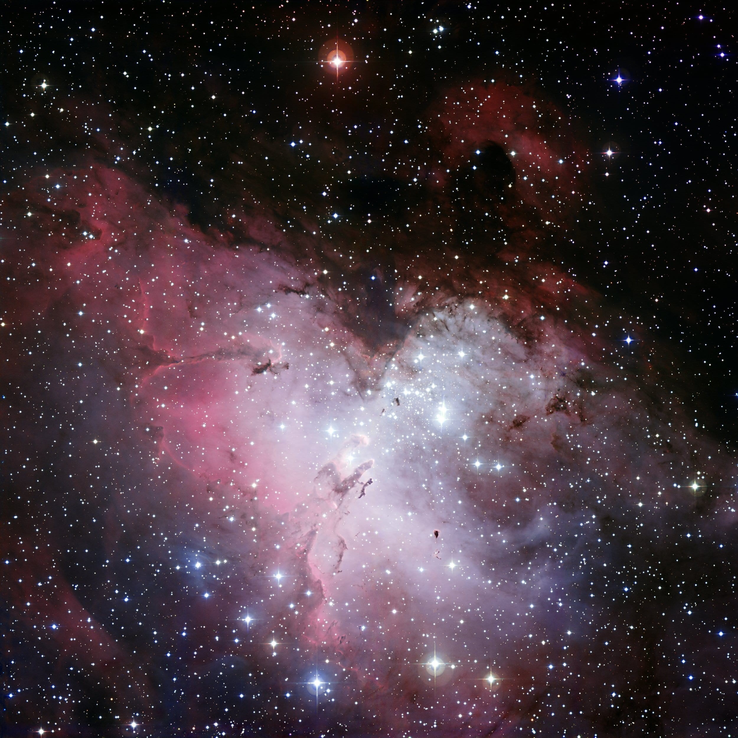 constellation snake, outdoors, star - space, illuminated, eagle nebula, m 16, space, all, nasa, luminosity, ic 4703, no people, infinity, photo, nature, Phone HD Wallpaper