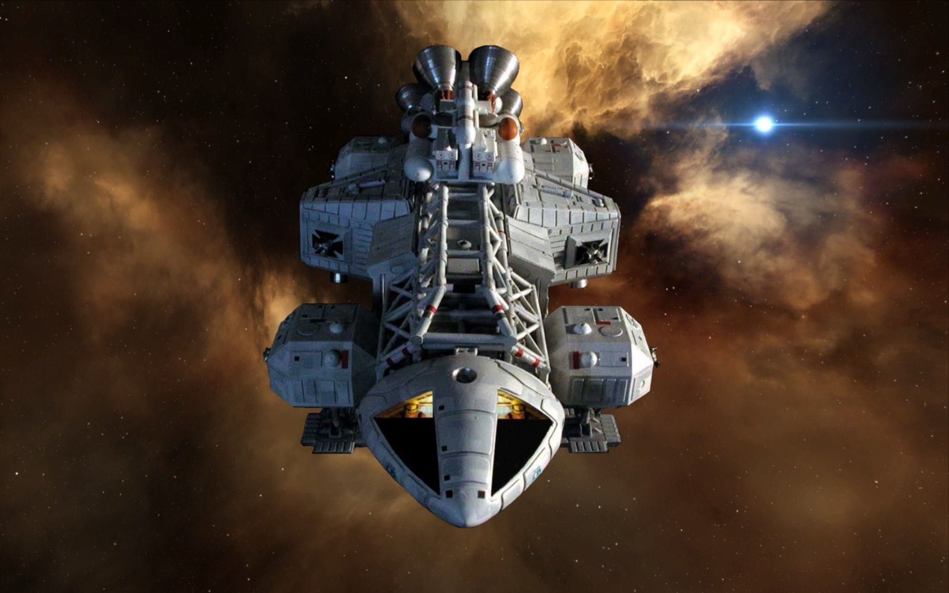 Space 1999, Sci Fi, TV Show, Space, Nebula, 1080P, Eagle, HD Wallpaper