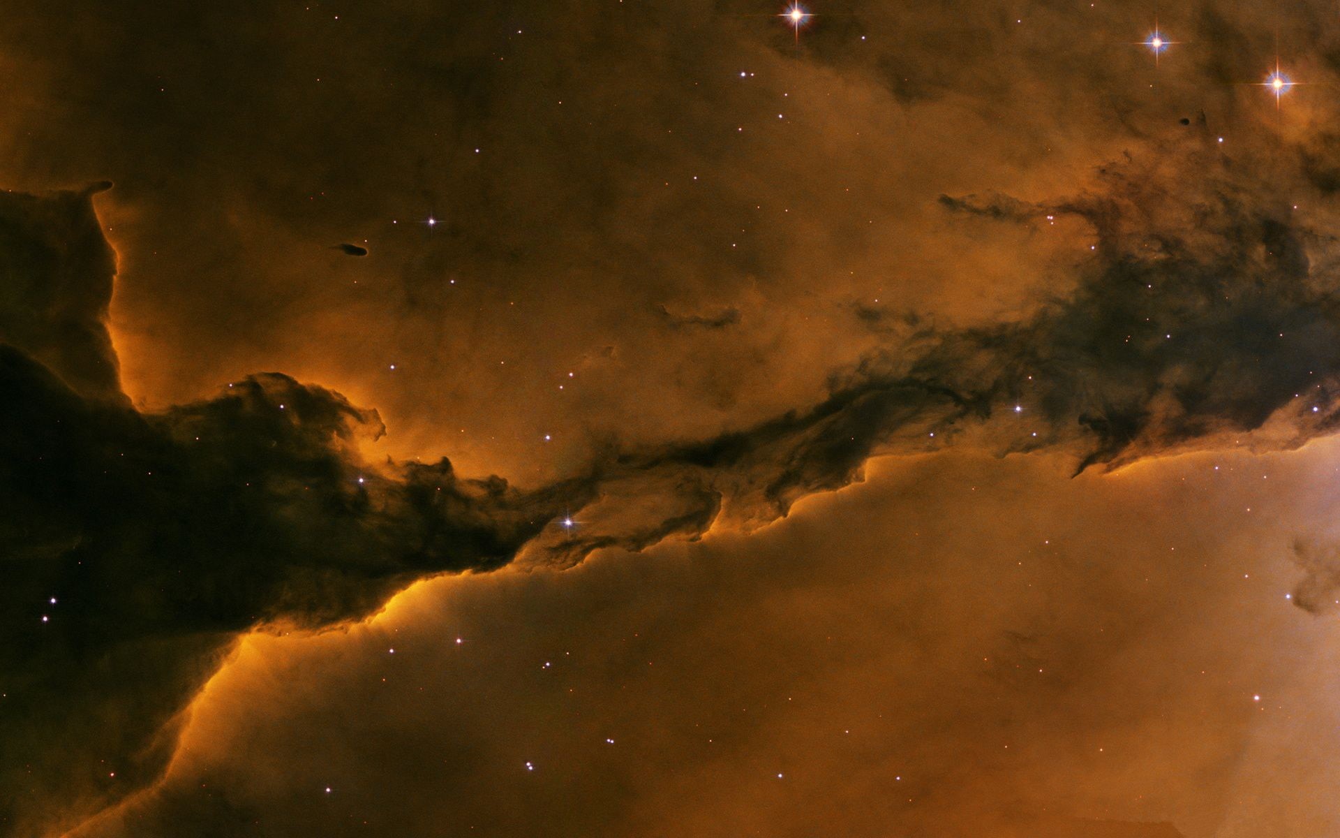 outdoors, Space, scenics - nature, tranquility, galaxy, nebula, cloud - sky, eagle, sky, 3D, tranquil scene, no people, cosmic, beauty in nature, star field, HD Wallpaper