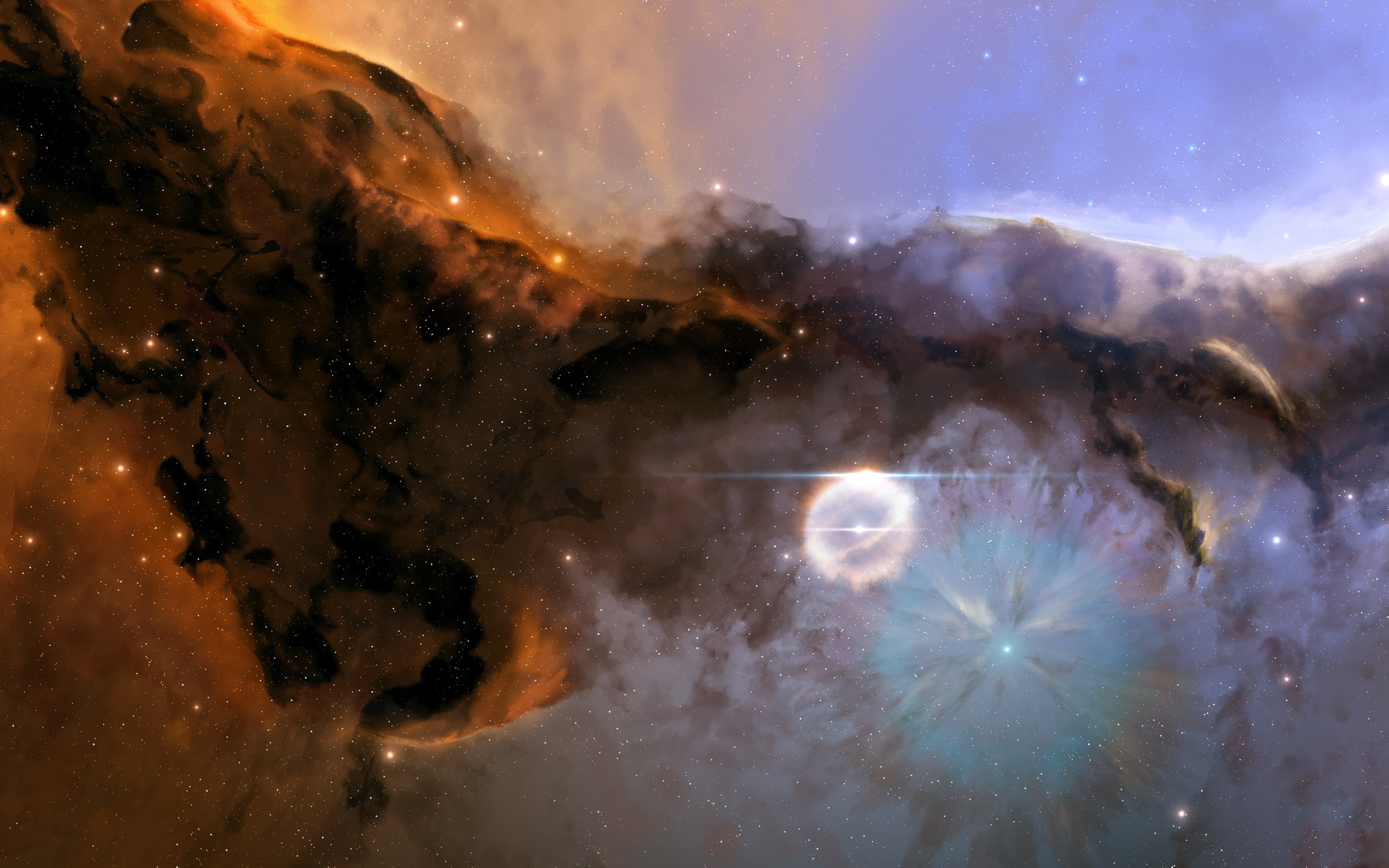 eagle, nebula, 2K, HD Wallpaper