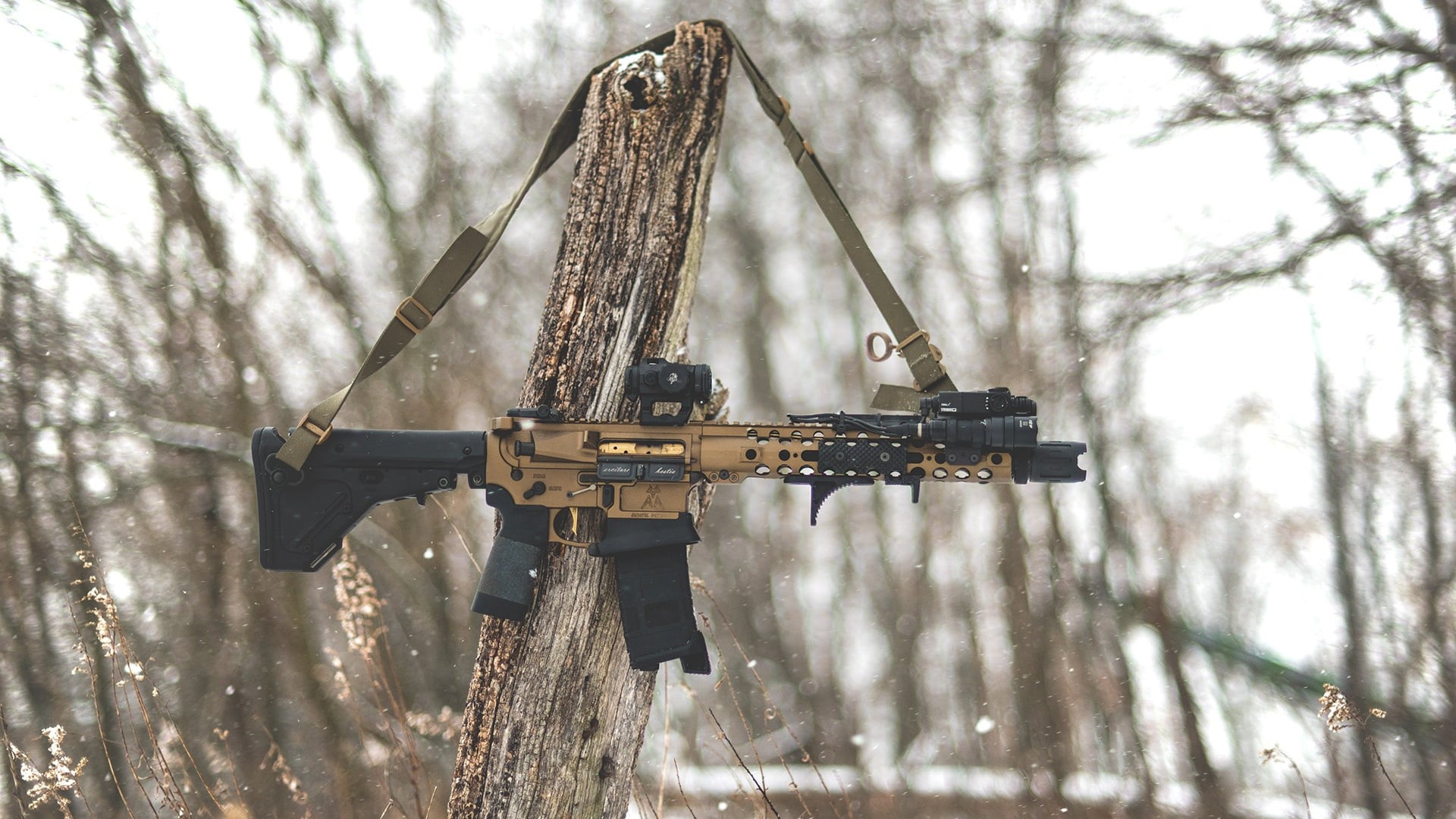 rifle, weapon, assault Rifle, weapons, ar 15, M16, 1080P, ar-15, custom, HD Wallpaper