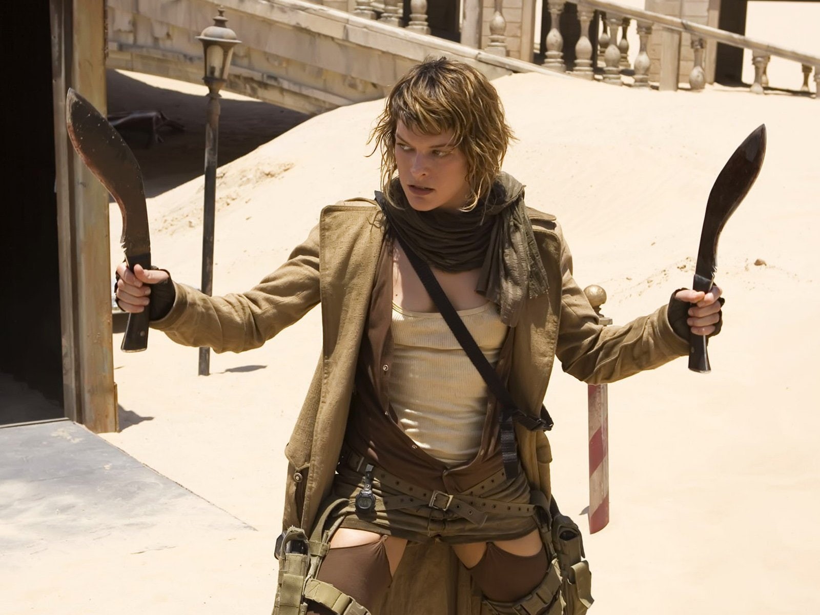 actress, jovovich, evil, resident, extinction, milla, 720P, HD Wallpaper
