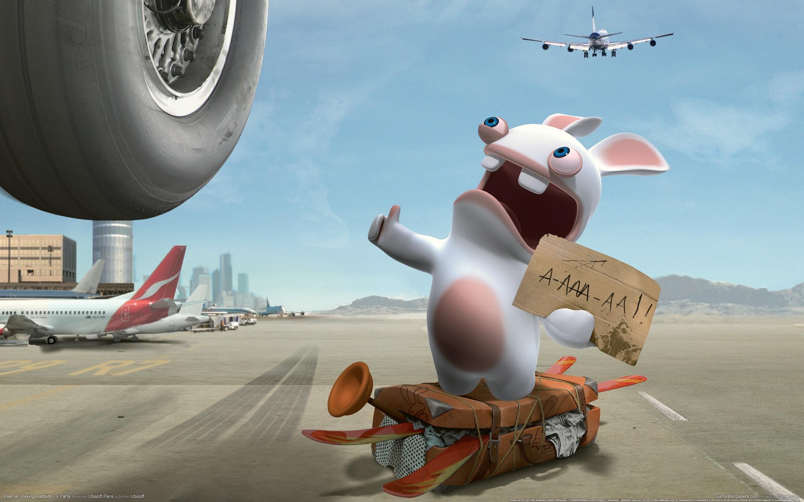 rayman, raving, 2K, games, rabbids, game, HD Wallpaper
