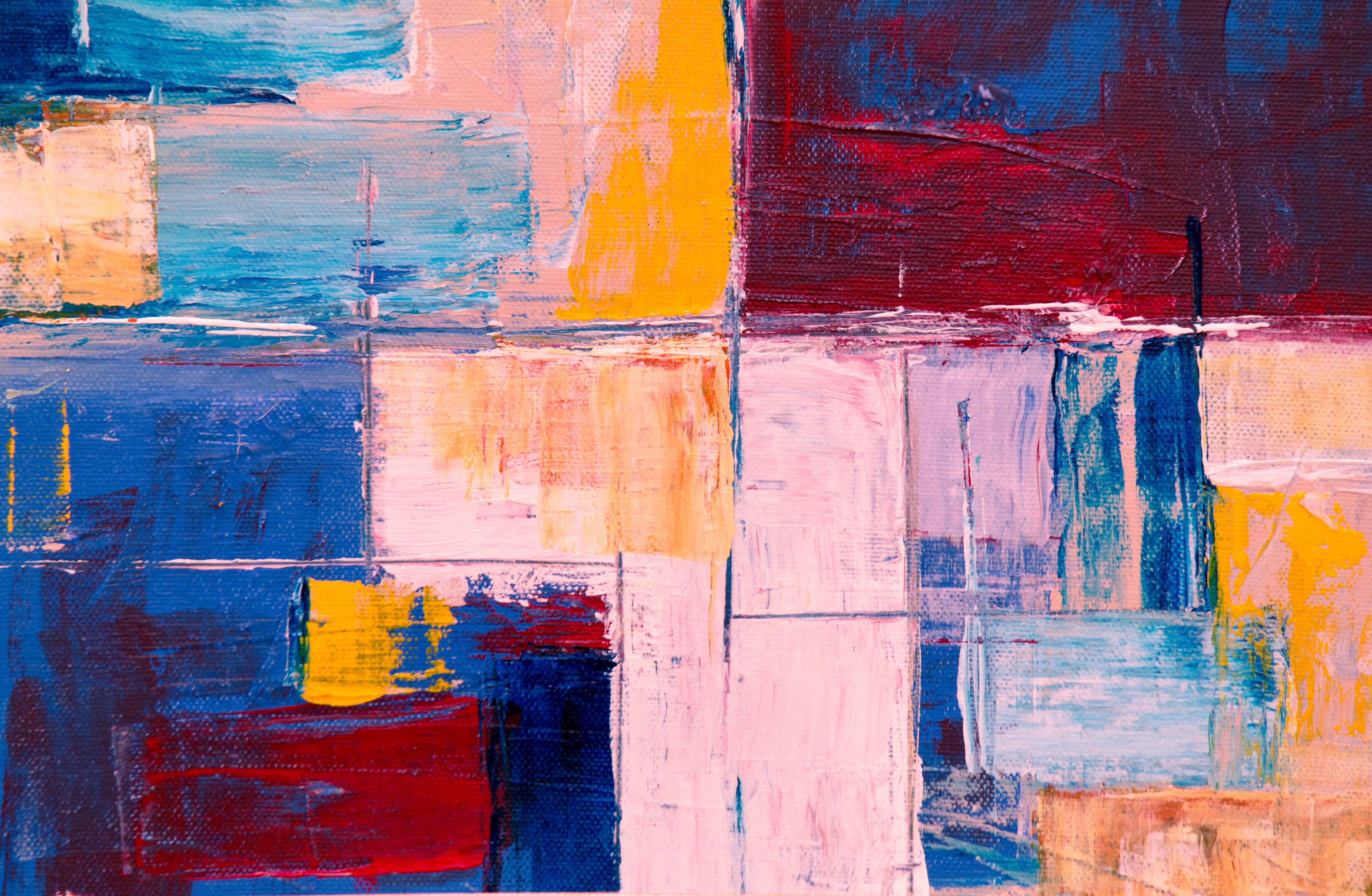 backgrounds, close-up, textured, built structure, colors, expressionism, variation, day, weathered, architecture, painting, watercolor, wood - material, HD Wallpaper
