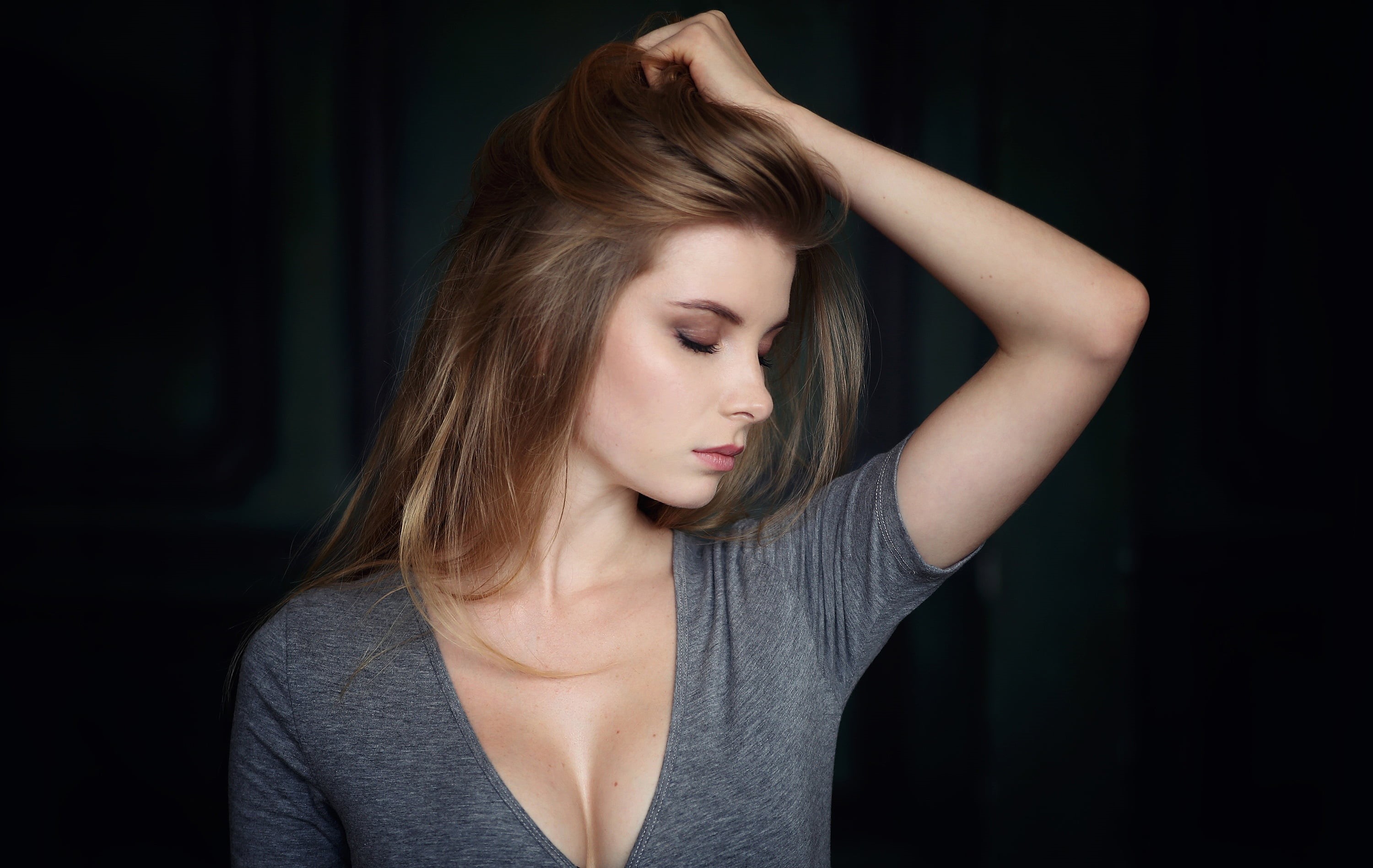 young, dream, portrait, Girl, dress, blonde, look, zolotoira, bust, 2K, perfect, face, wonderful, Irina Popova, closeup, clothing, holiday, indoor, sweetheart, HD Wallpaper