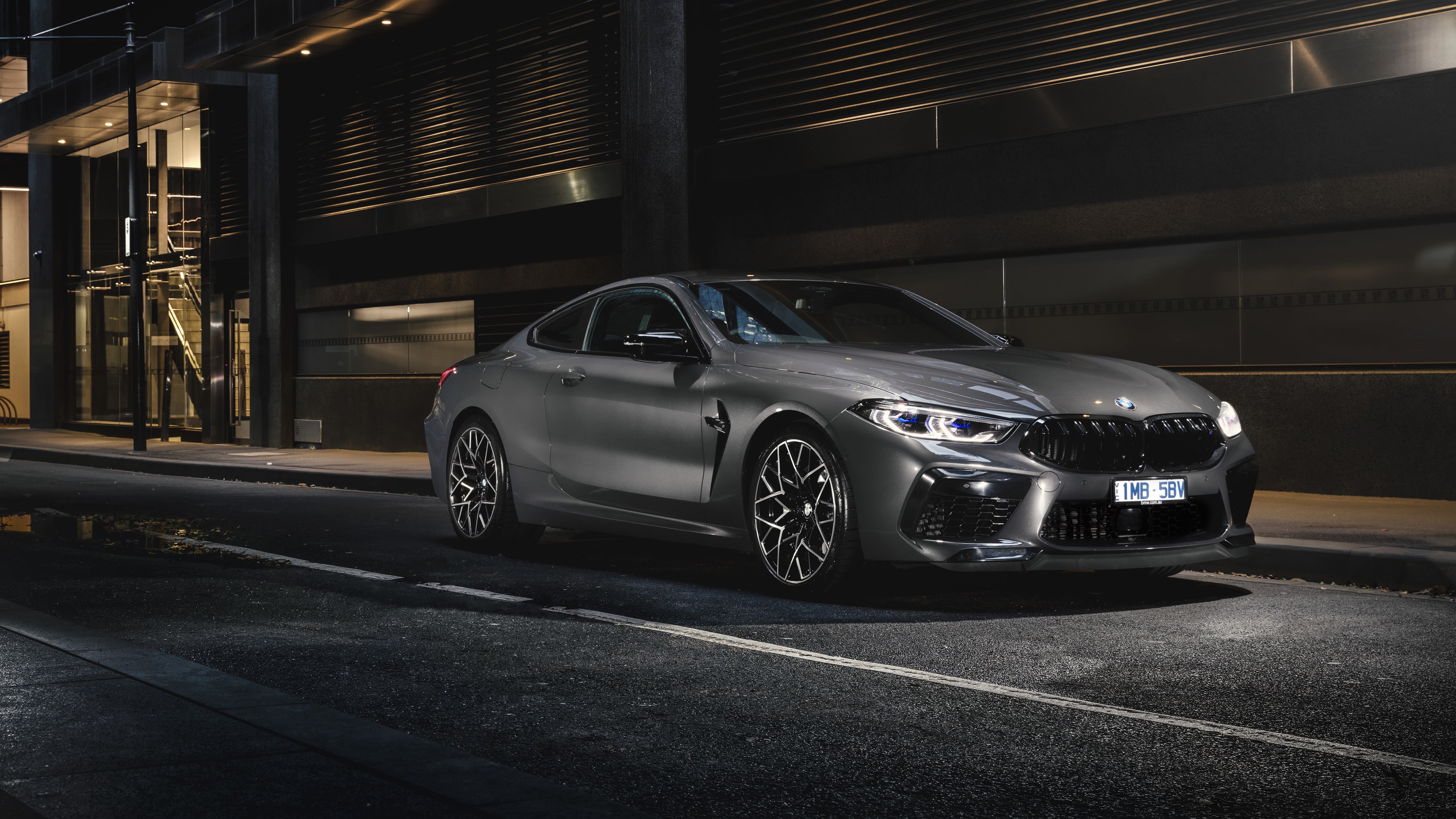 night, BMW M8, vehicle, car, 5K, street, HD Wallpaper