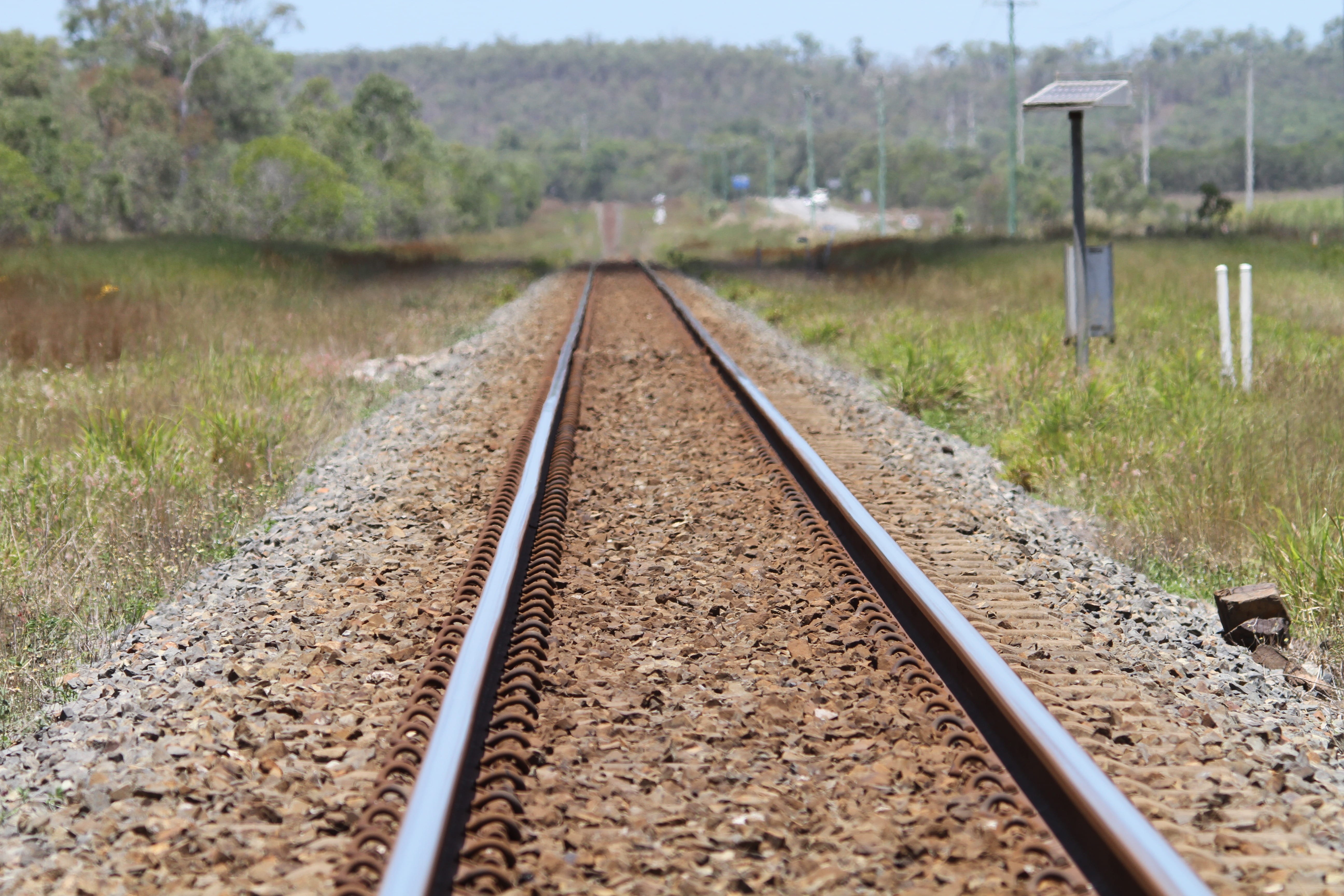 infinity, seemed, gold coast, plant, track, mode of transportation, queensland, public transportation, trains, loneliness, railroad track, vanishing point, HD Wallpaper