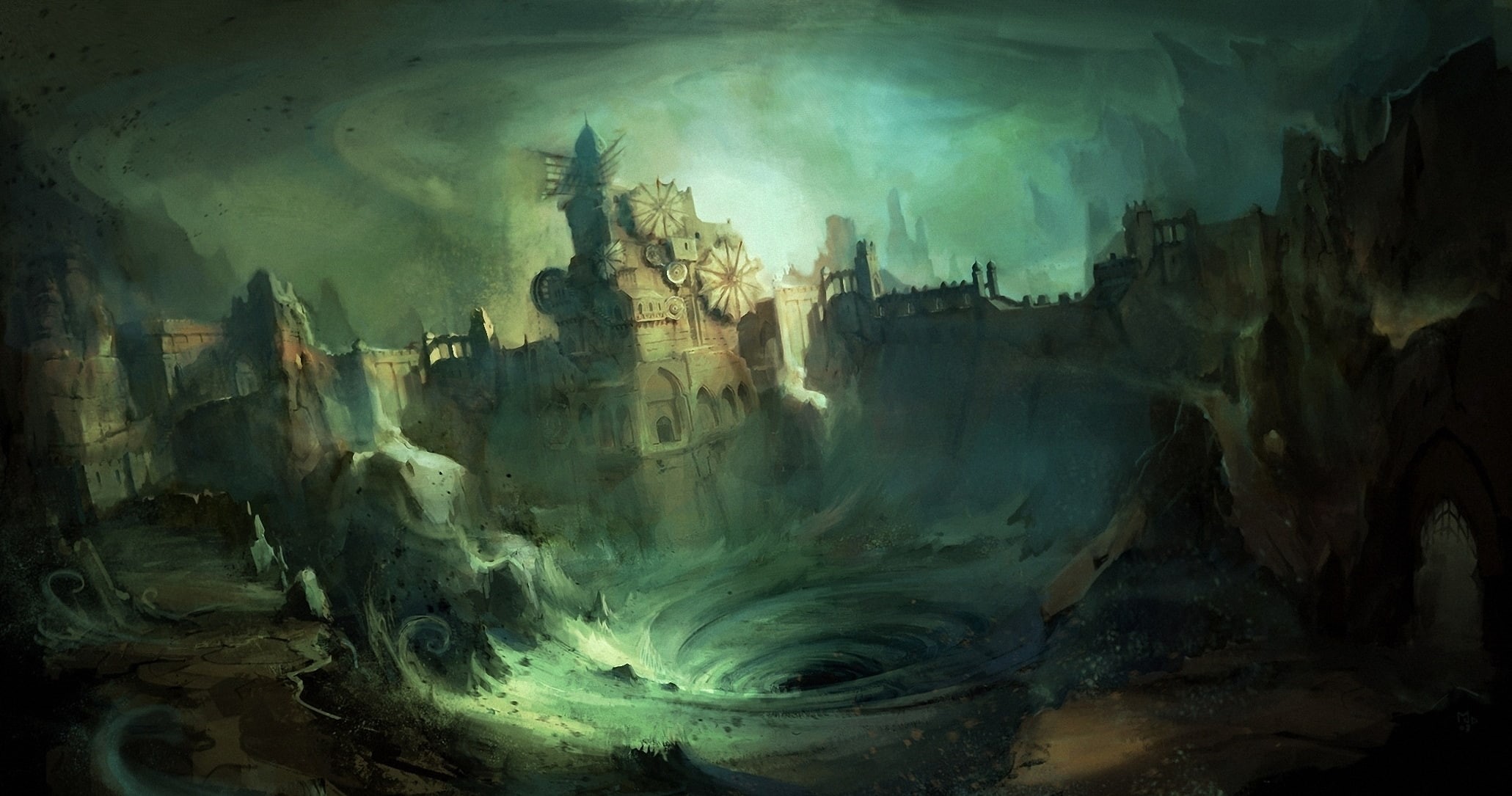 Prince of Persia 2008, sand, the wind, funnel, 1080P, figure, art, structure, HD Wallpaper