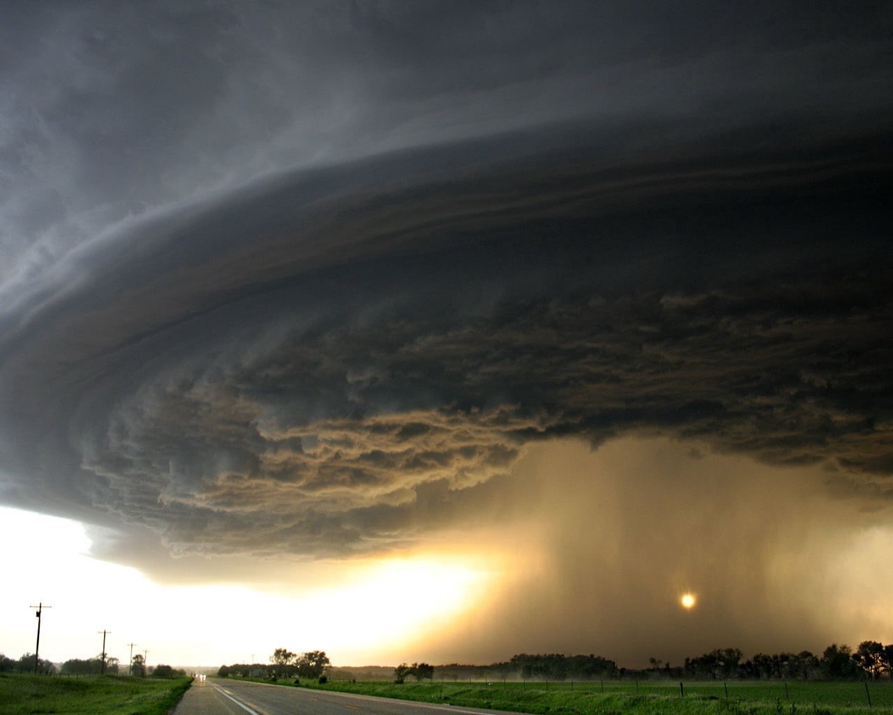 backgrounds, grass, landscape, weather, dusk, gray, sunset, thunderstorm, awe, moody Sky, sun, heaven, color Image, meteorology, orange Color, sunlight, HD Wallpaper