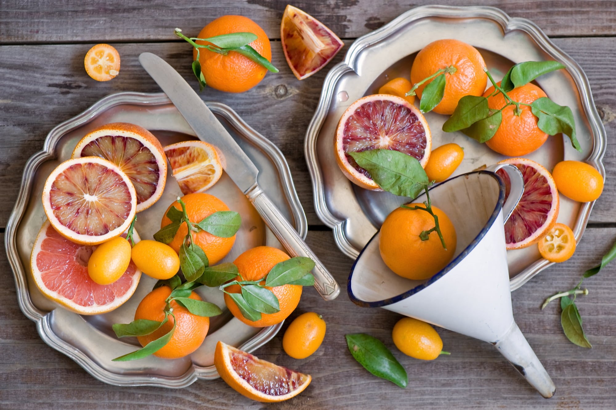 oranges, freshness, table, wellbeing, orange, citrus, food, antioxidant, cross section, kumquats, white, metal, healthy eating, no people, directly above, HD Wallpaper