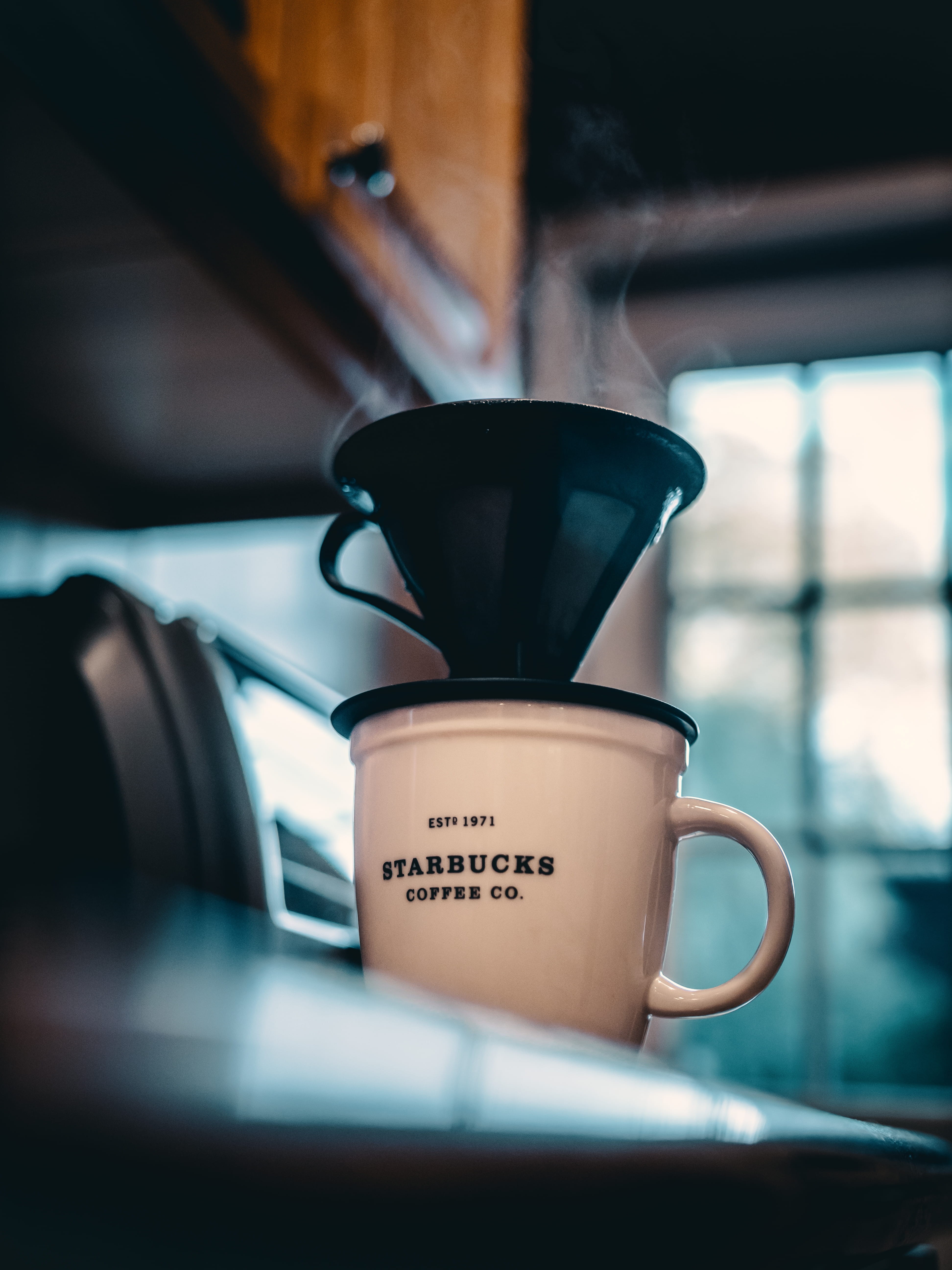 day, kitchen, still life, tea, lightroom, steam, no people, 5K, photography, indoors, espresso maker, hot drink, funnel, morning, white, gh5, desing, starbucks, Phone HD Wallpaper