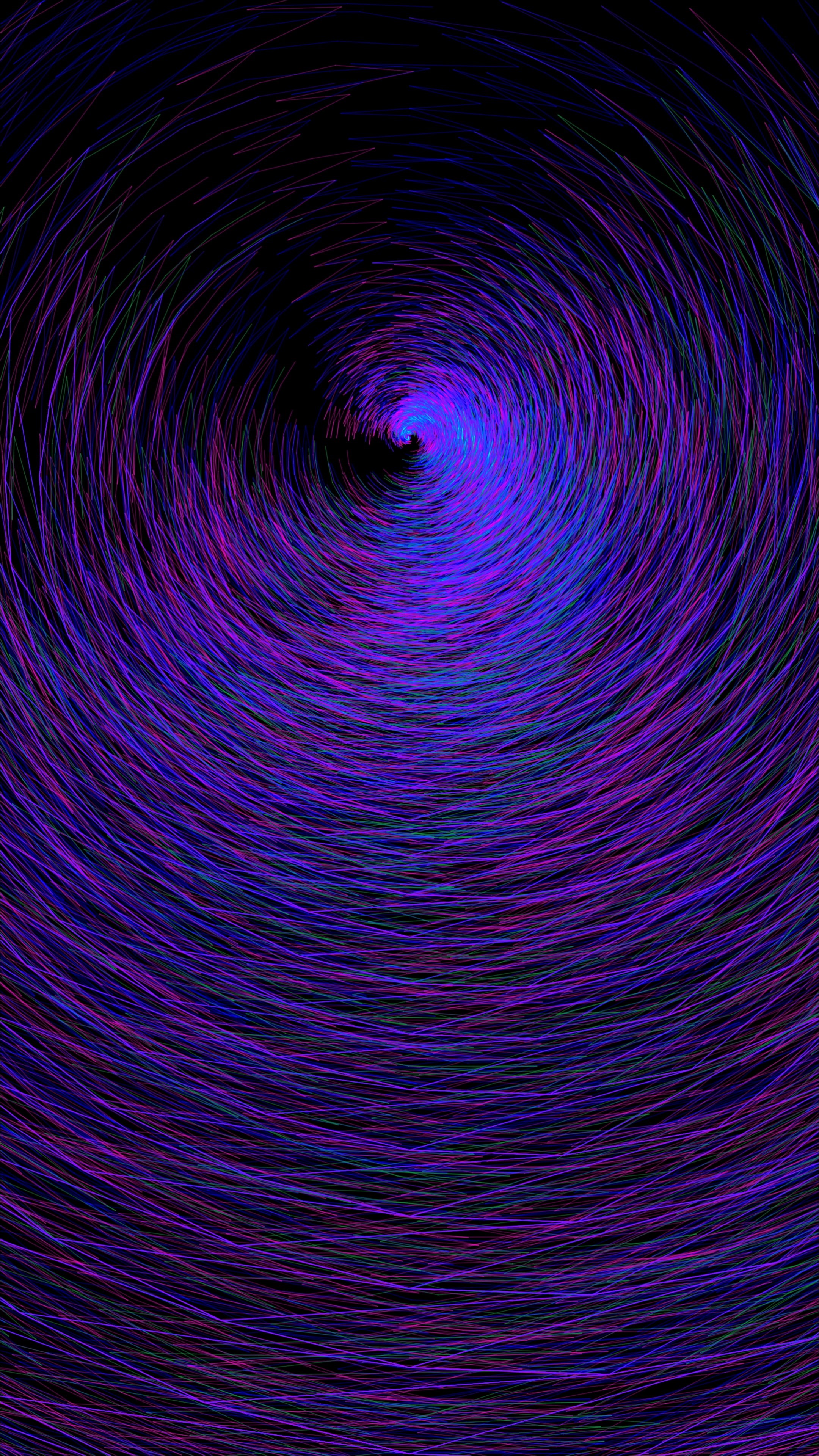 spiral, 4K, purple, funnel, rotation, Phone HD Wallpaper