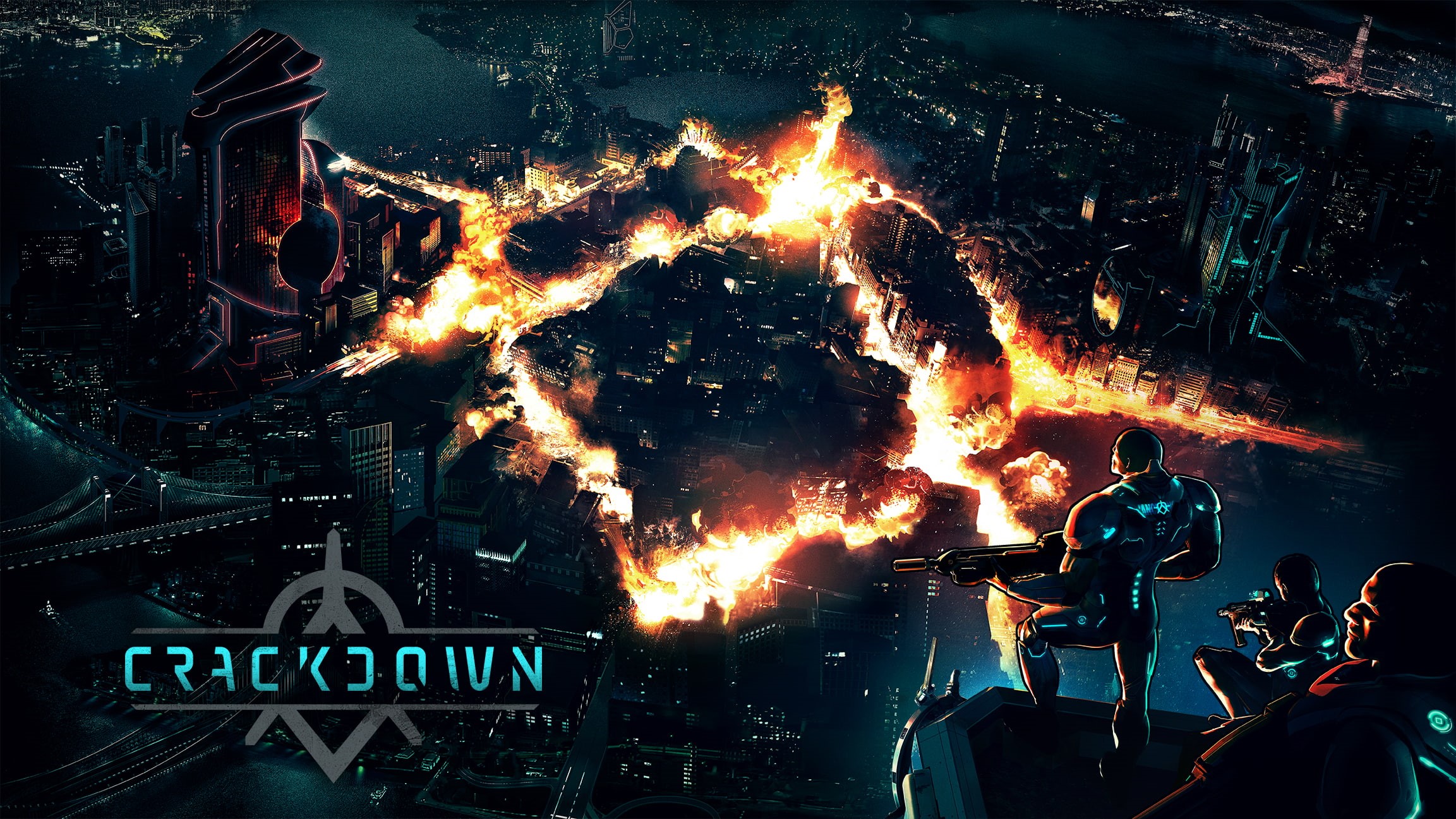 games, crackdown, fire, reagent, 1080P, HD Wallpaper