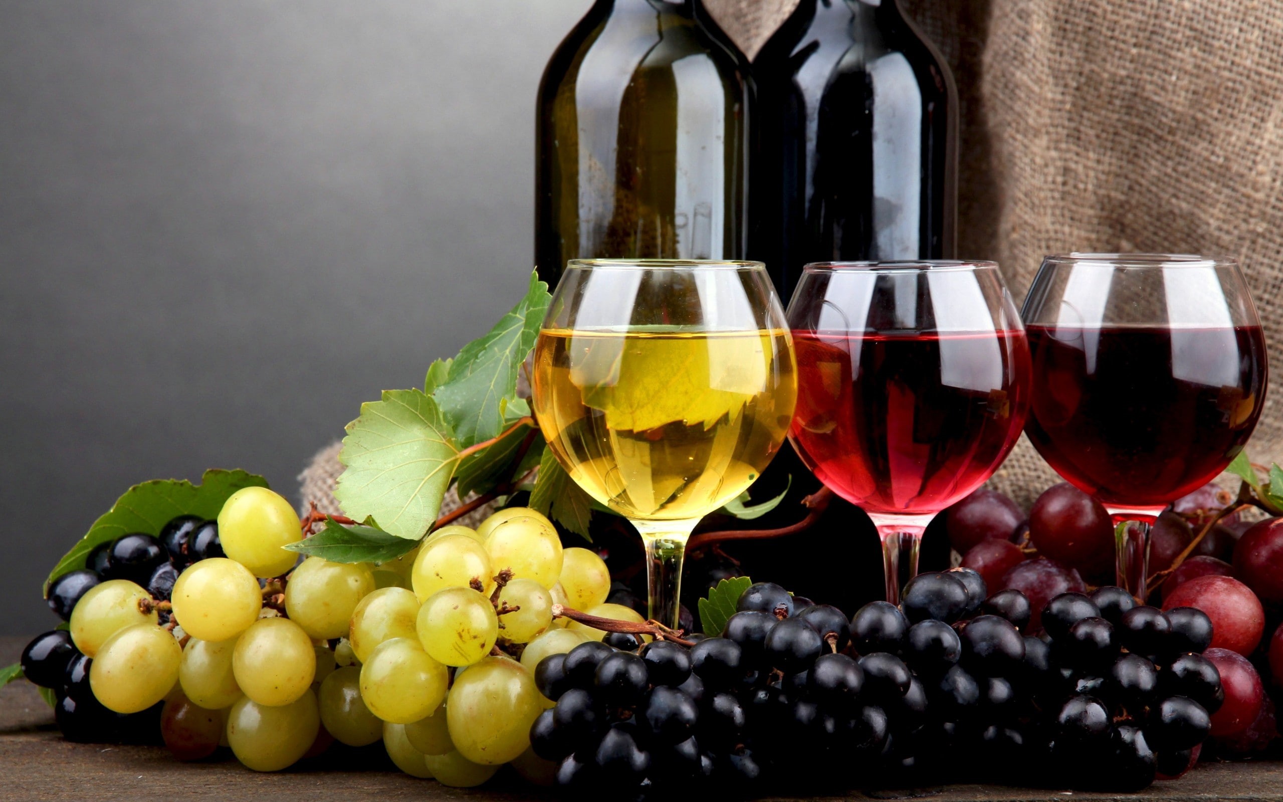 2K, wine, grapes, fruit, bottles, alcohol, drink, food, HD Wallpaper