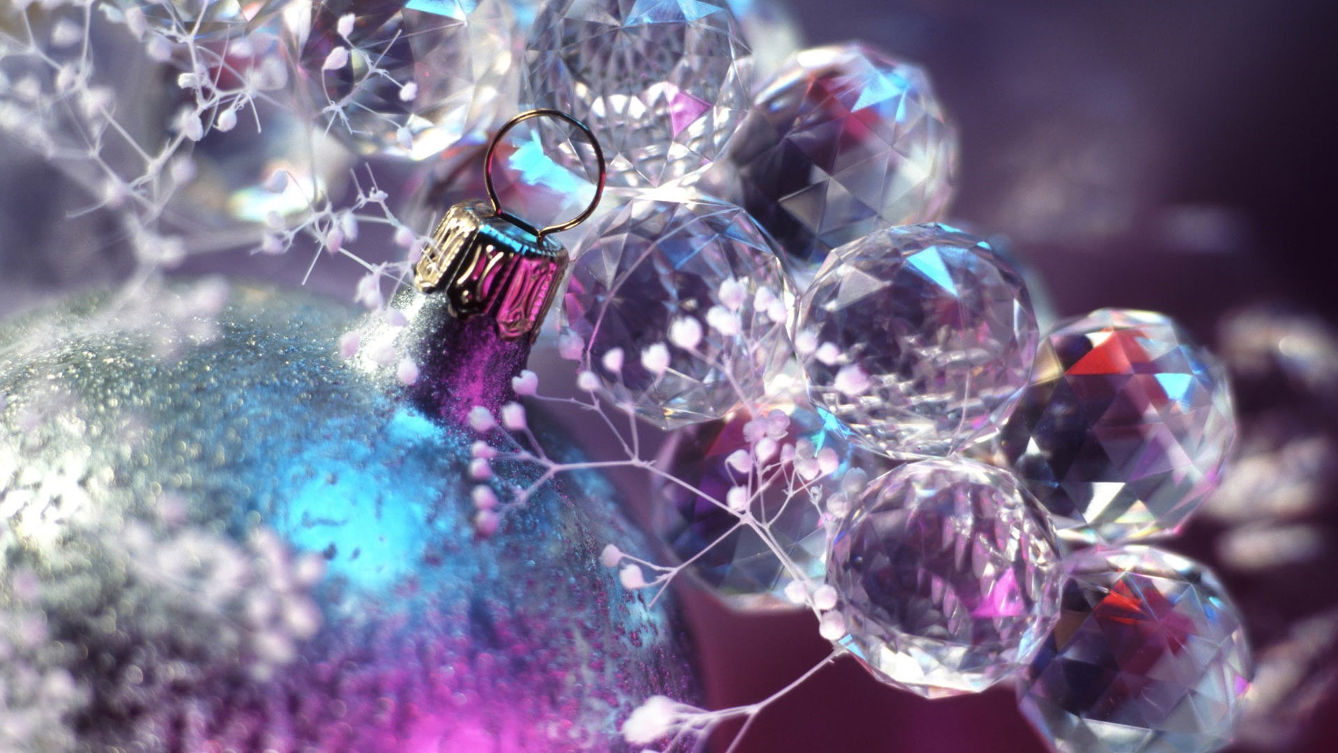 selective focus, no people, large group of objects, backgrounds, digital, glass, turquoise colored, sphere, precious gem, ball, transparent, HD Wallpaper