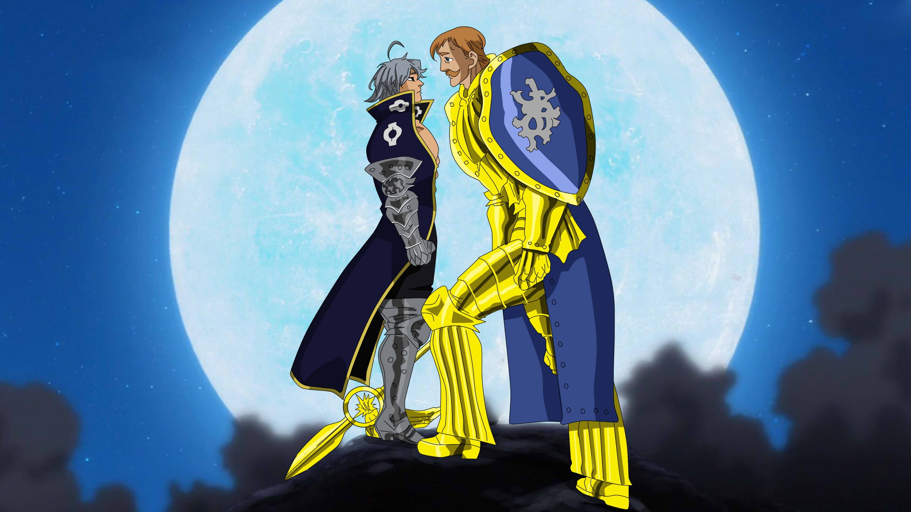 Anime, Escanor (The Seven Deadly Sins), The Seven Deadly Sins, Estarossa (The Seven Deadly Sins), 2K, HD Wallpaper