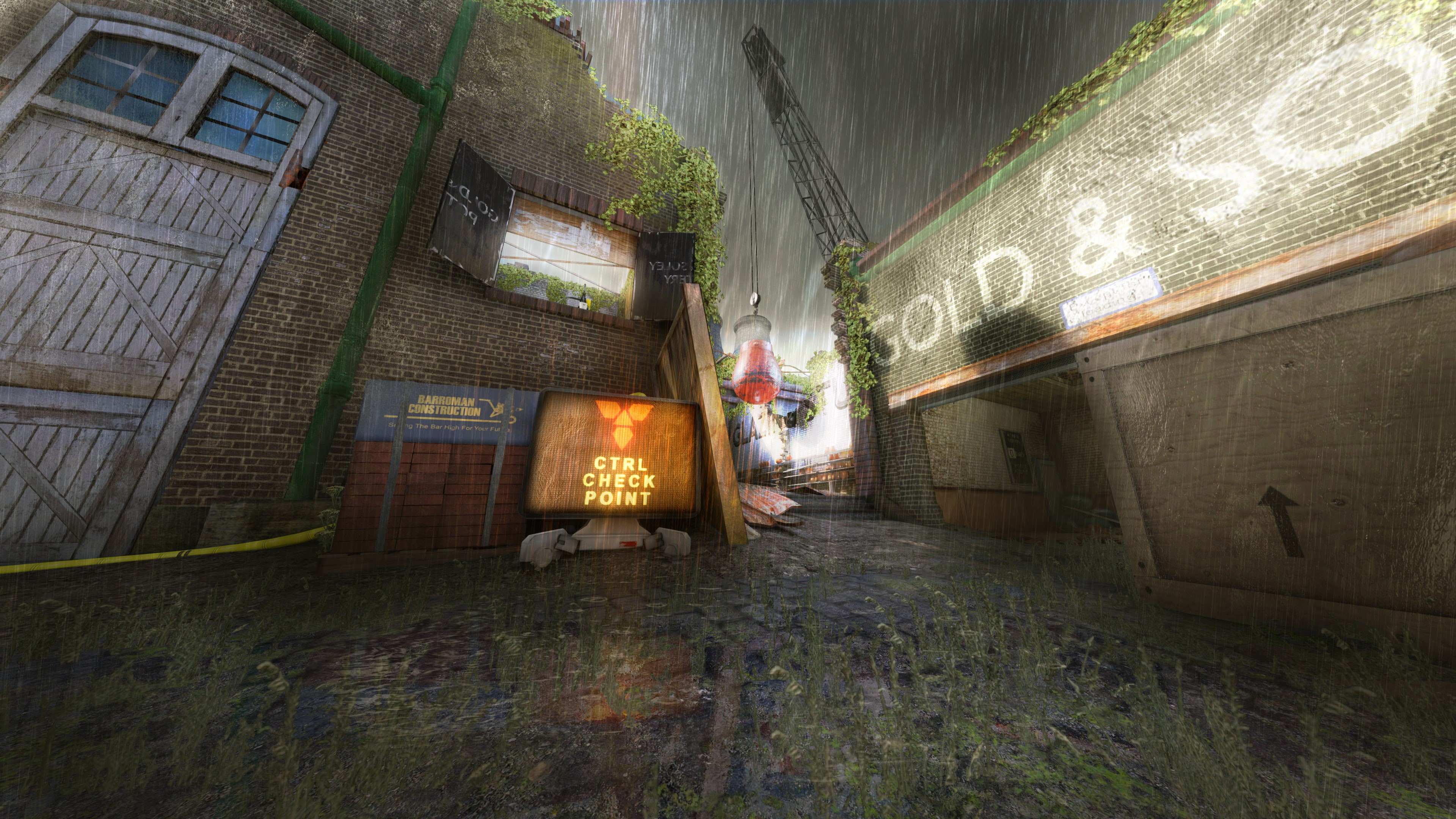 building, Dirty Bomb, abandoned, illuminated, day, communication, 4K, wall, no people, decline, creativity, run-down, rain, obsolete, deterioration, underpass, HD Wallpaper