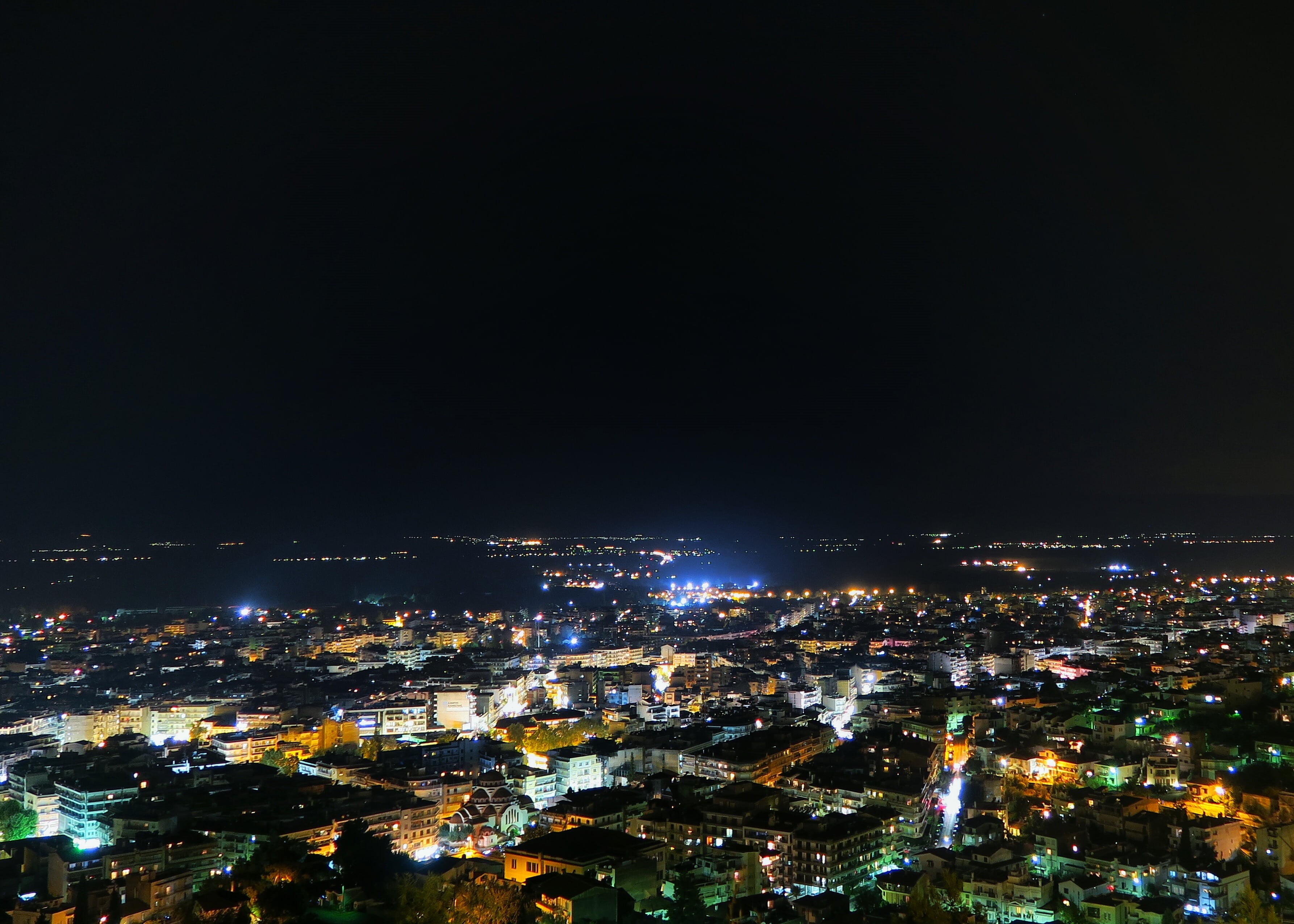 building, illuminated, residential district, no people, bird, lights, architecture, 2K, crowd, aerial, city life, photography, skyscraper, building exterior, HD Wallpaper