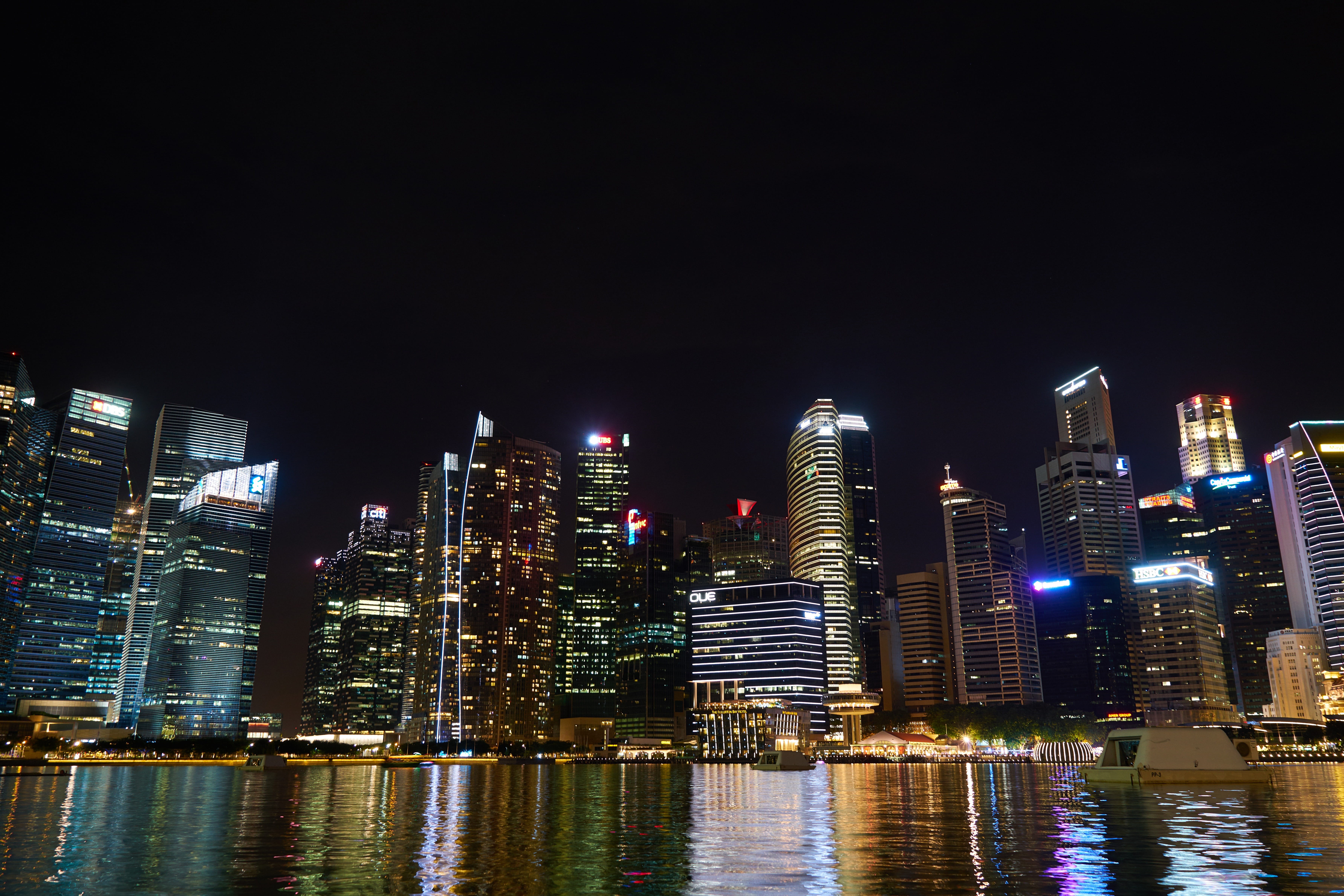 building, City, singapore, lights, great, Skyscraper, downtown District, contemporary, tall - high, background, hotel, holidays, city, 5K, luxury, architecture, HD Wallpaper