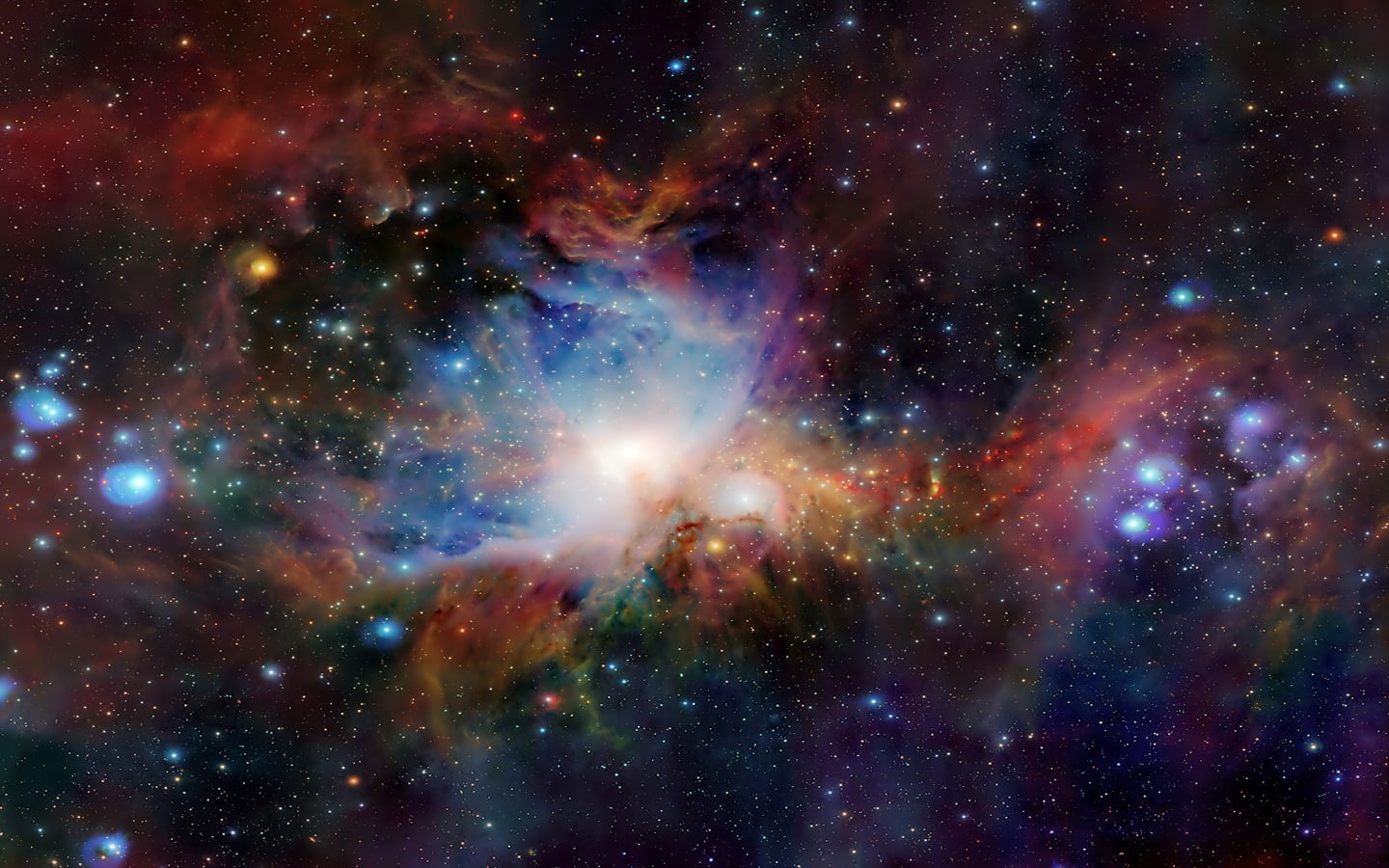 illuminated, evolution, sky, galaxy, mystery, stars, star - space, nature, satellite view, no people, cloud - sky, pink color, space, purple, 720P, glowing, HD Wallpaper