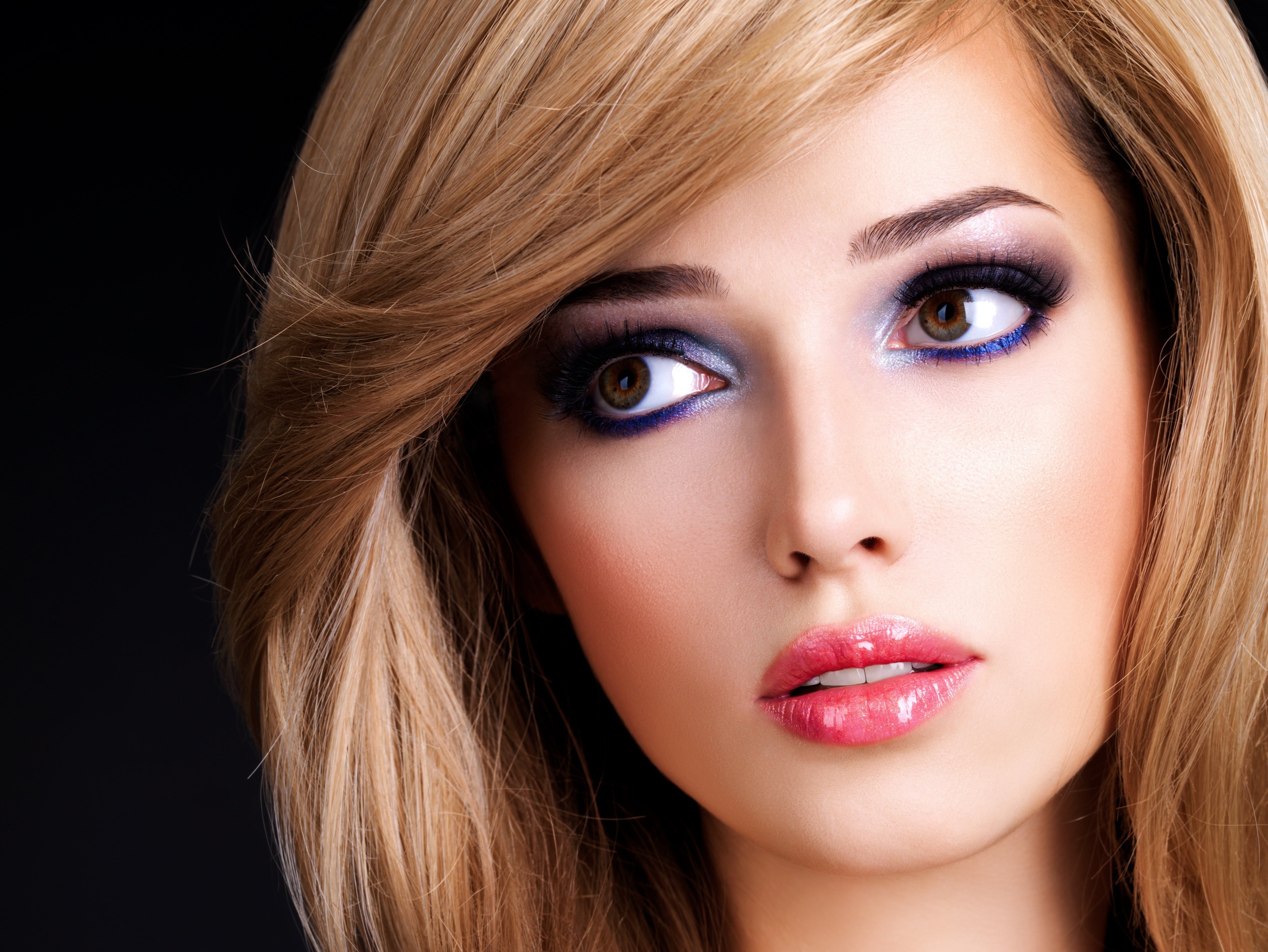 women, 5K, eyes, face, makeup, HD Wallpaper