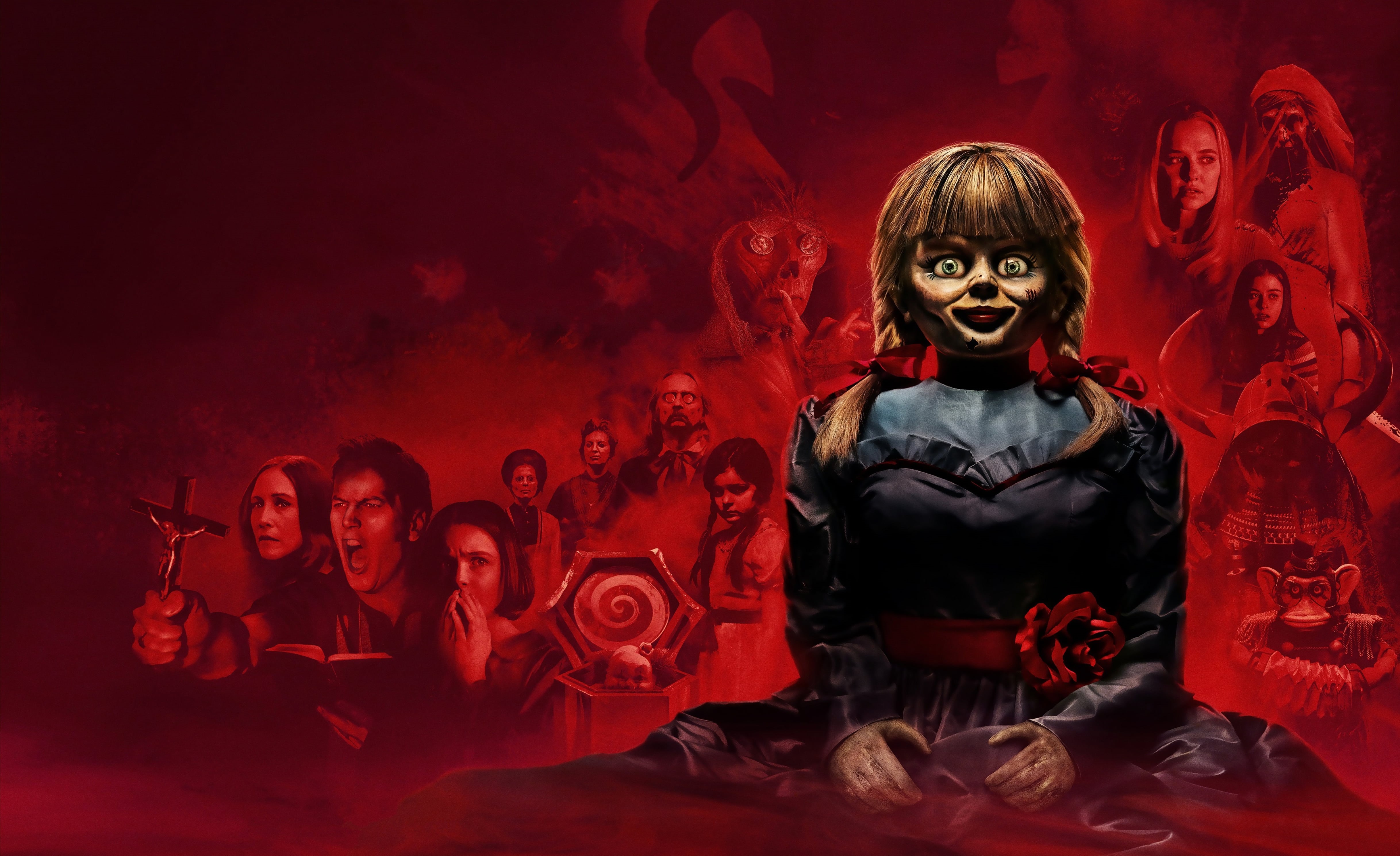 Thriller, artwork, HORROR MOVIES, 4K, 6k, movies, horror, Annabelle Comes Home, Annabelle, HD Wallpaper
