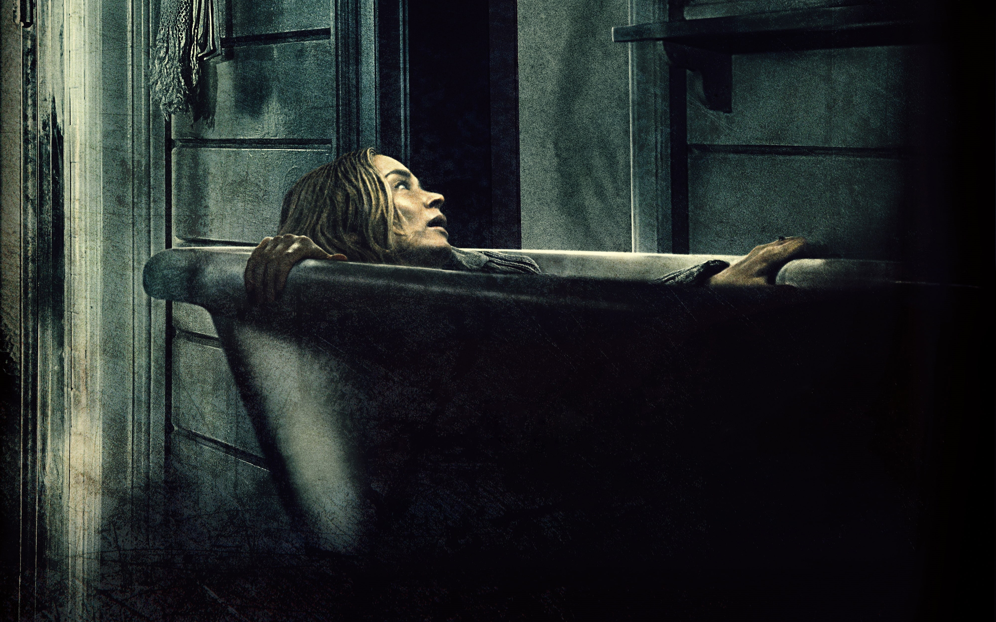 A Quiet Place, 4K, Emily Blunt, Thriller, 4K, Horror, 2018, HD Wallpaper
