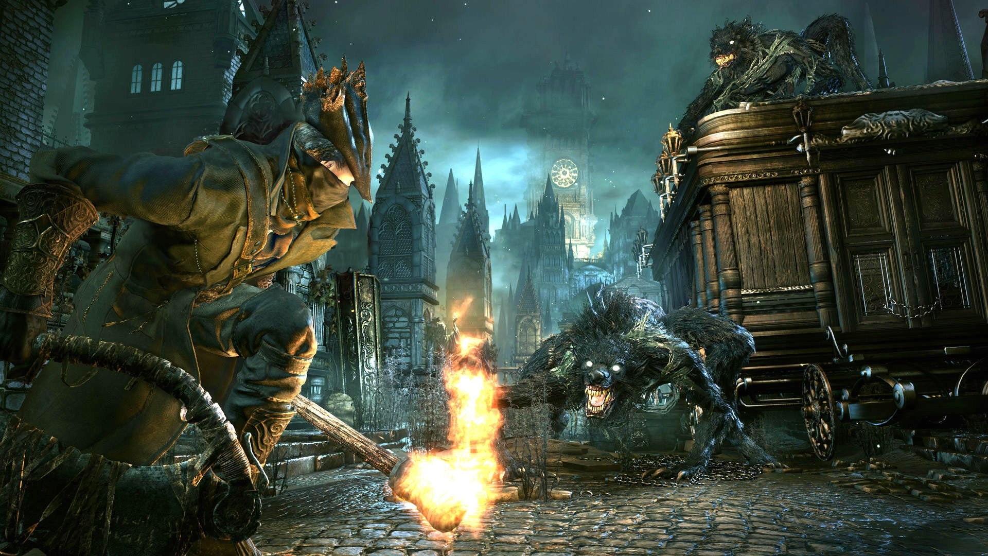 dark, action, fighting, 1080P, gothic, sci-fi, survival, apocalyptic, fantasy, rpg, horror, bloodborne, HD Wallpaper