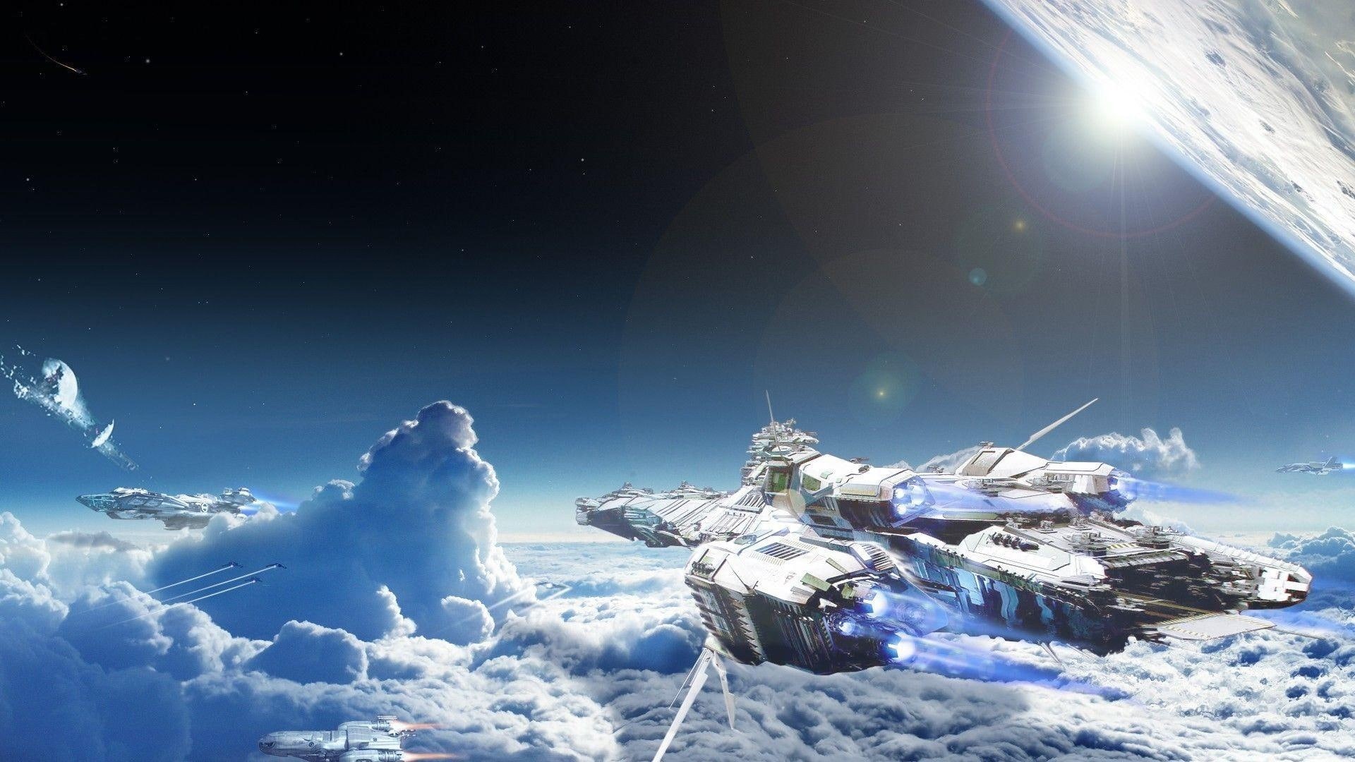 science, simulator, game, fiction, technics, space, fighting, fps, star, tactical, futuristic, shooter, startegy, action, sci-fi, spaceship, 1080P, ship, HD Wallpaper