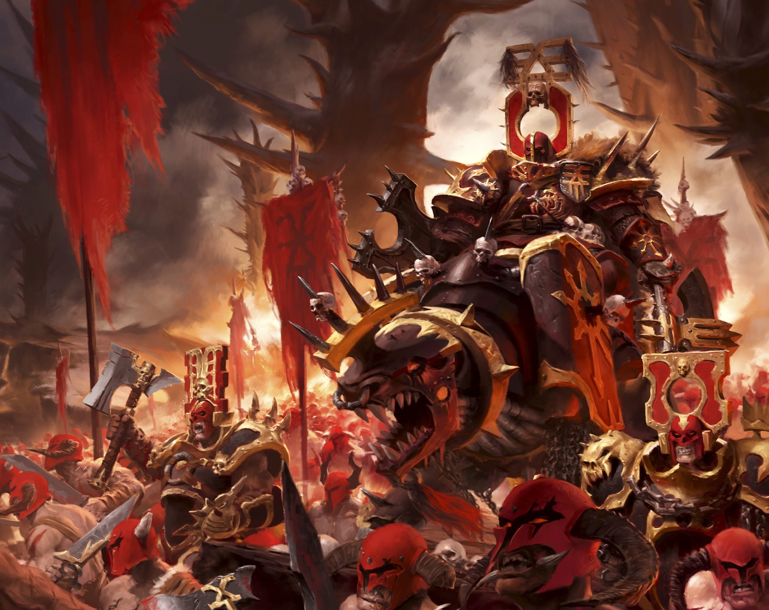 40k, fighting, warhammer, fantasy, fiction, futuristic, sci-fi, 1080P, action, warrior, HD Wallpaper