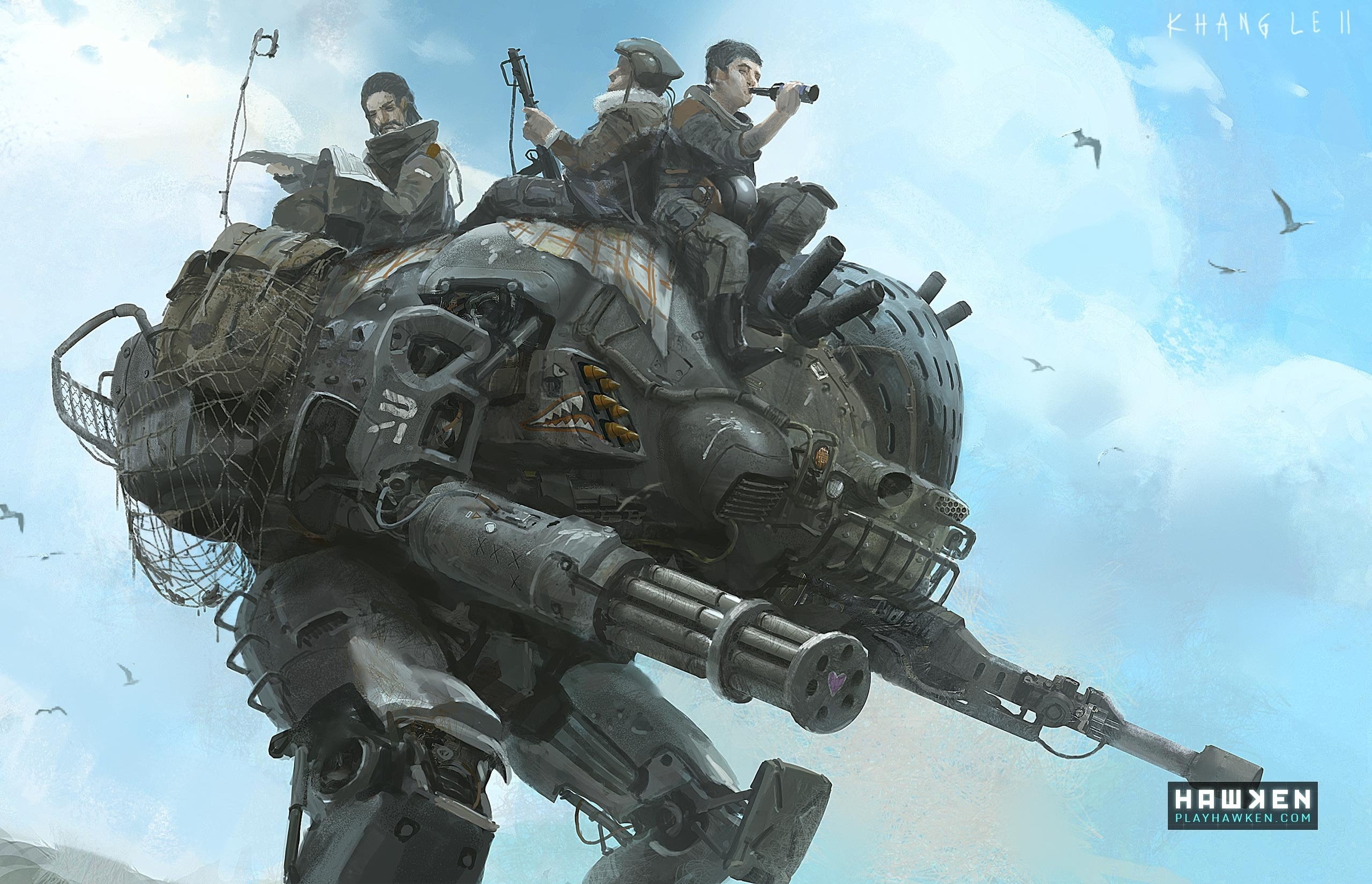 robot, shooter, 2K, futuristic, mech, hawken, mecha, poster, sci-fi, online, HD Wallpaper