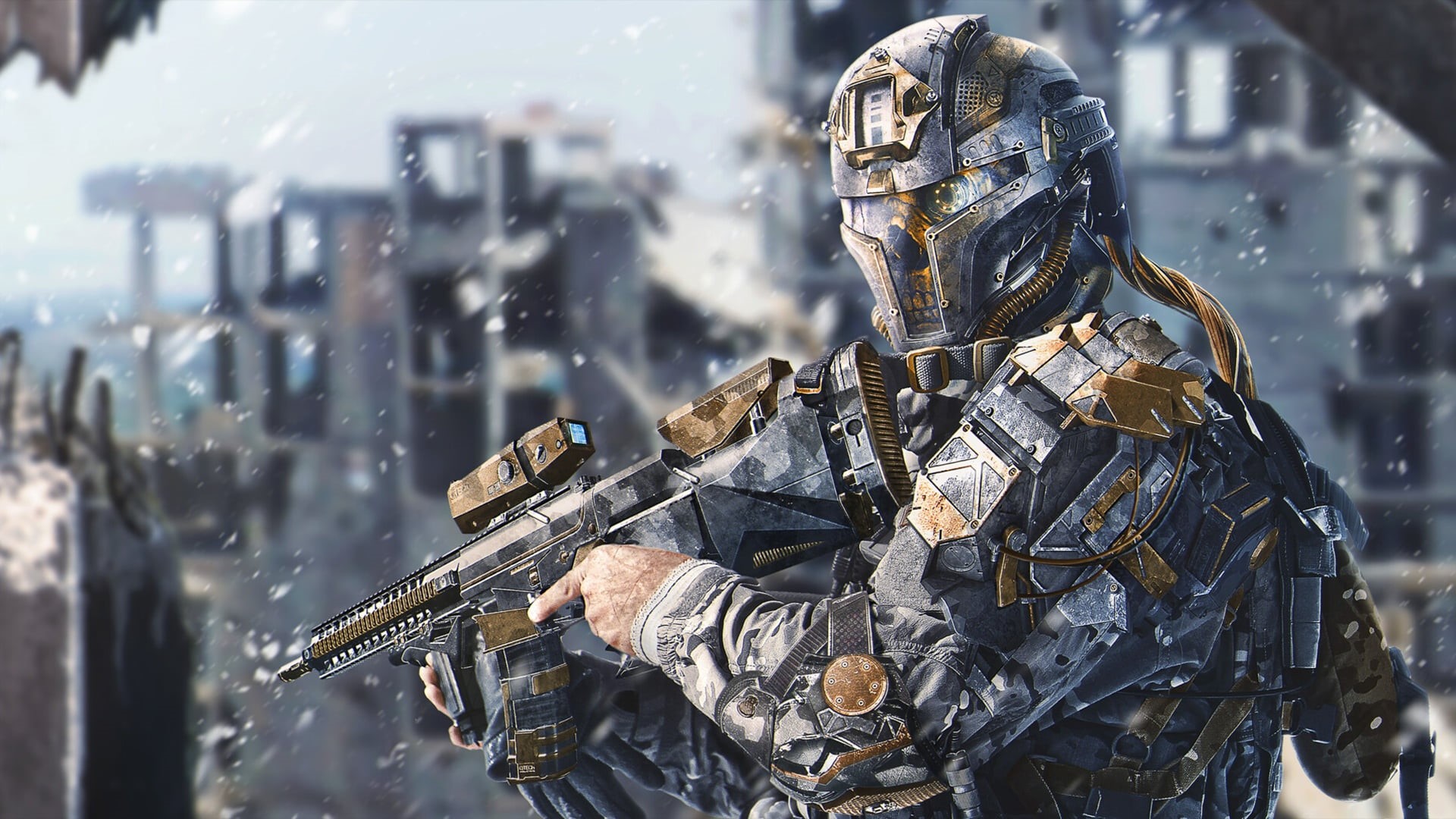 Soldier, Weapon, Futuristic, 1080P, Sci Fi, Warrior, HD Wallpaper
