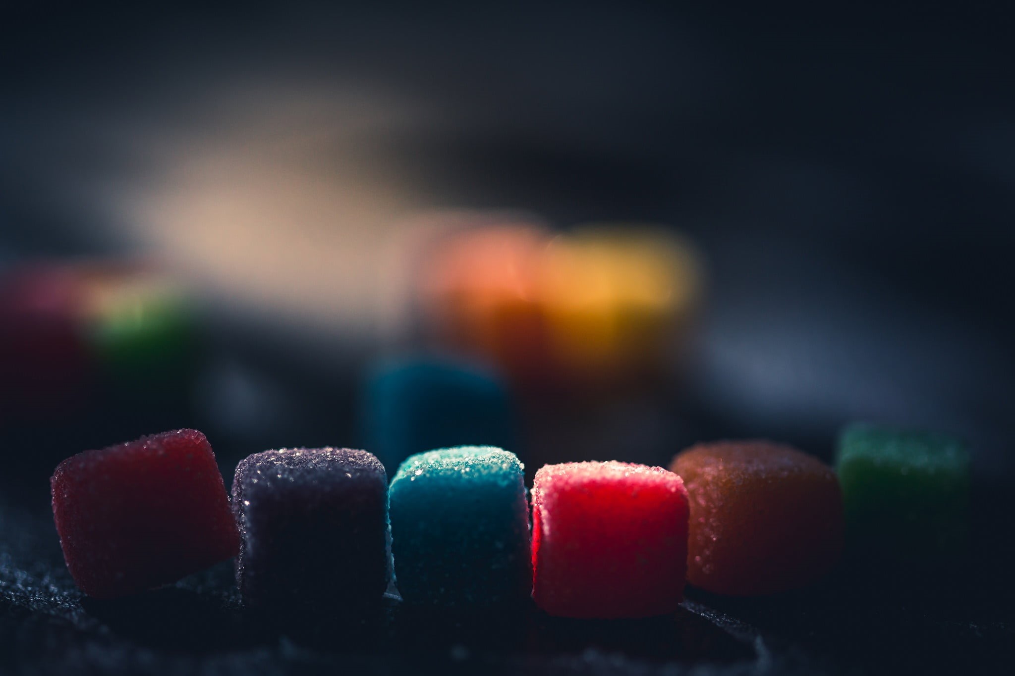 indoors, blue, focus on foreground, orange Color, backgrounds, medicine, group of Objects, macro, dark, color, yellow, white, table, studio shot, assorted, HD Wallpaper