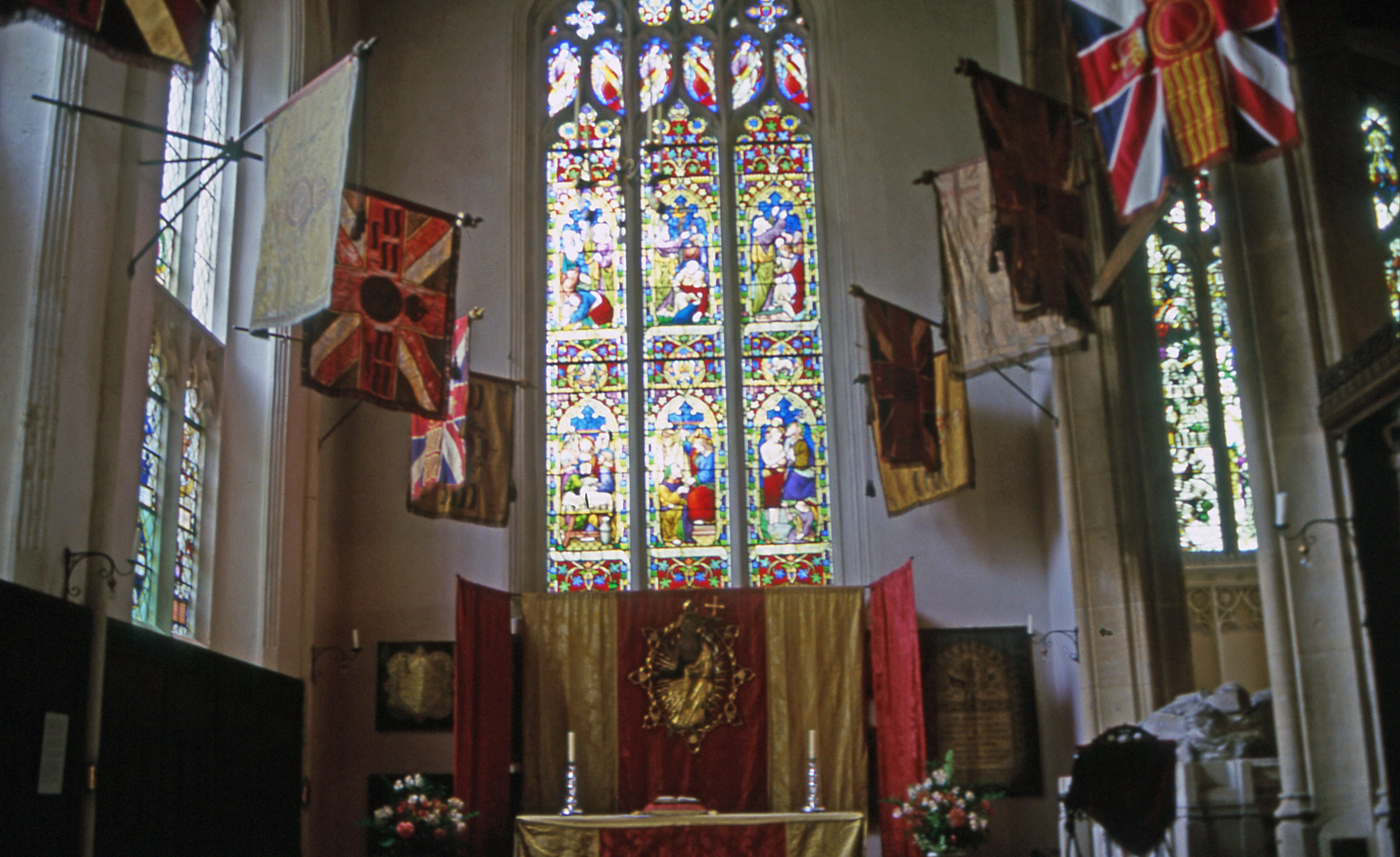 anglican, place of worship, no people, human representation, belief, low angle view, craft, religion, indoors, bury saint edmunds, decoration, art and craft, HD Wallpaper