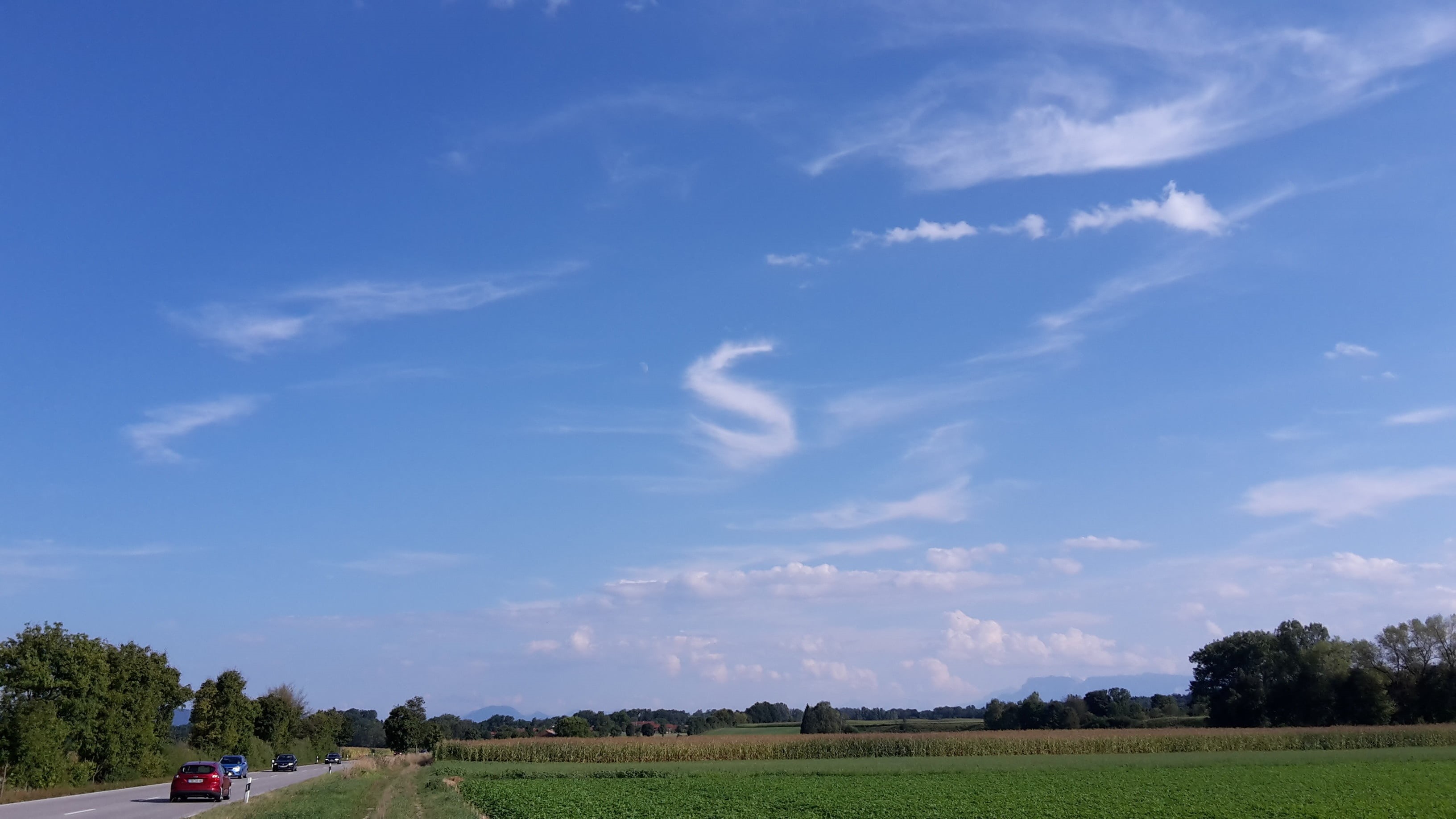 letter, sky, outdoors, farm, rural scene, landscape, tree, land, nature, plant, field, beauty in nature, s, agriculture, grass, cloud - sky, 2K, day, tranquil scene, HD Wallpaper